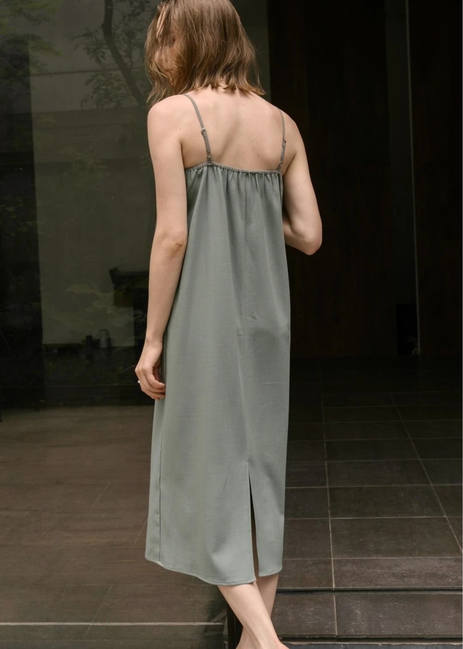 flower organdy lace switching layered OP