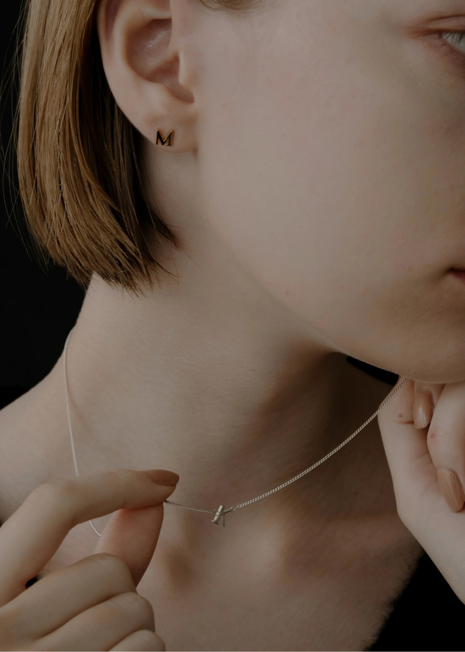 tiny bit initial motif pierce