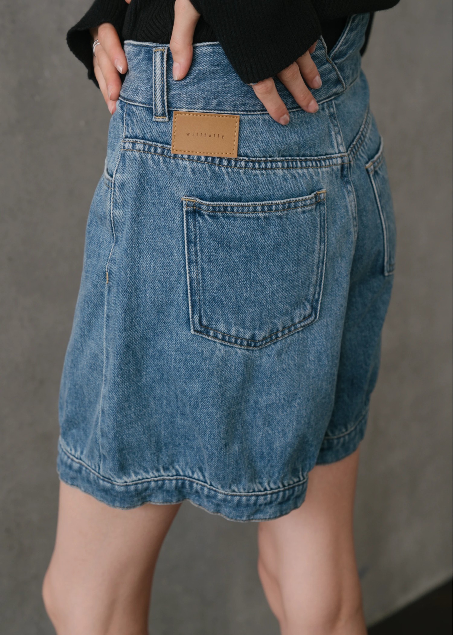front tuck balloon denim PT