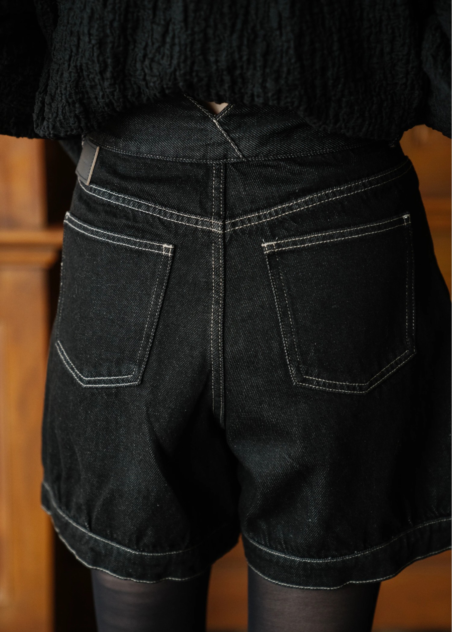 front tuck balloon denim PT