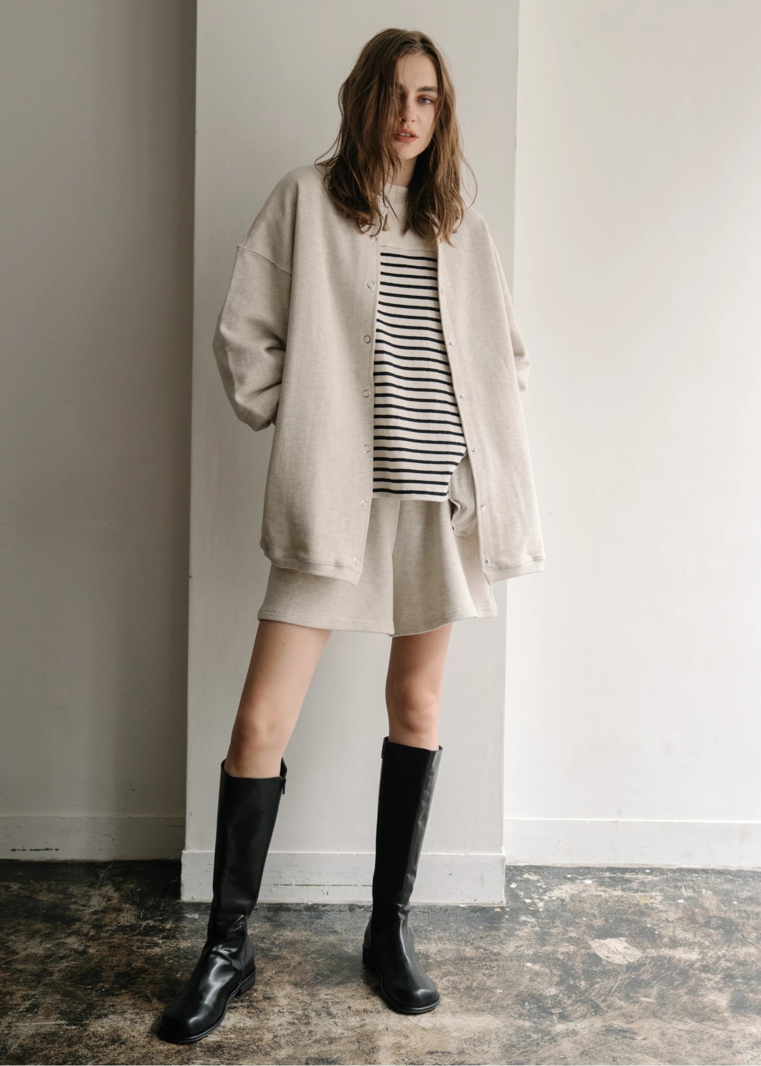 front tuck relax short sweat PT(BRD)AHY