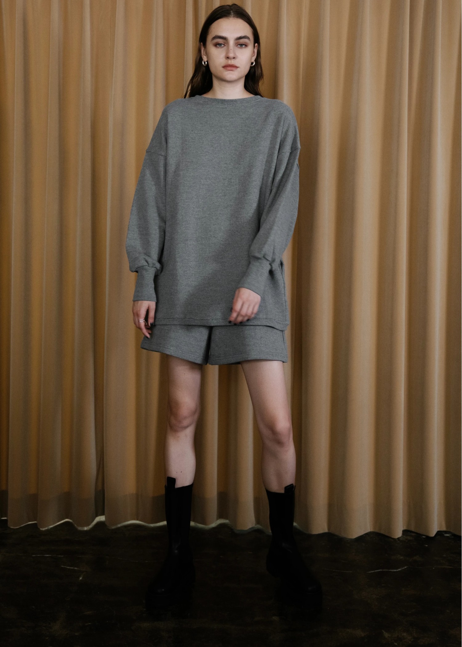 front tuck relax short sweat PT(BRD)AHY