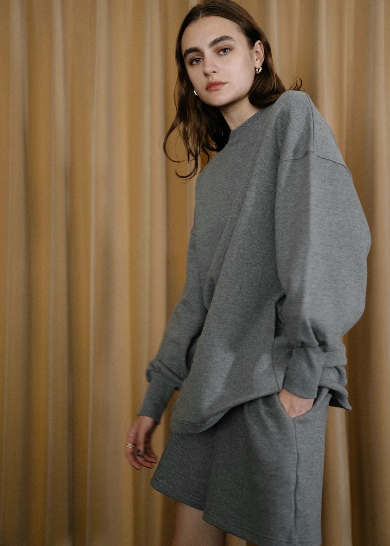 front tuck relax short sweat PT(BRD)AHY