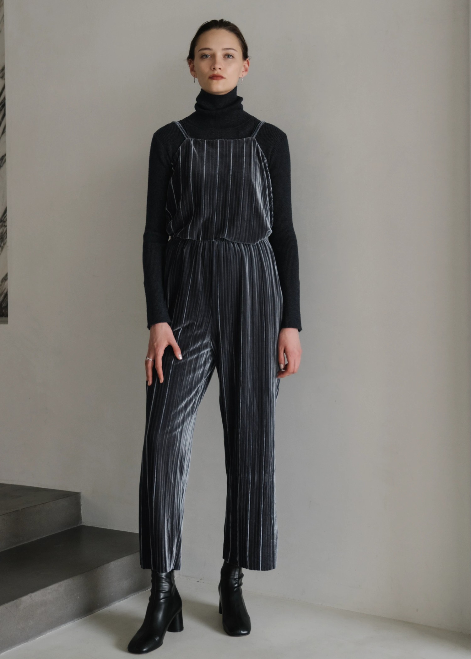 velour double cord 2way familiar camisole