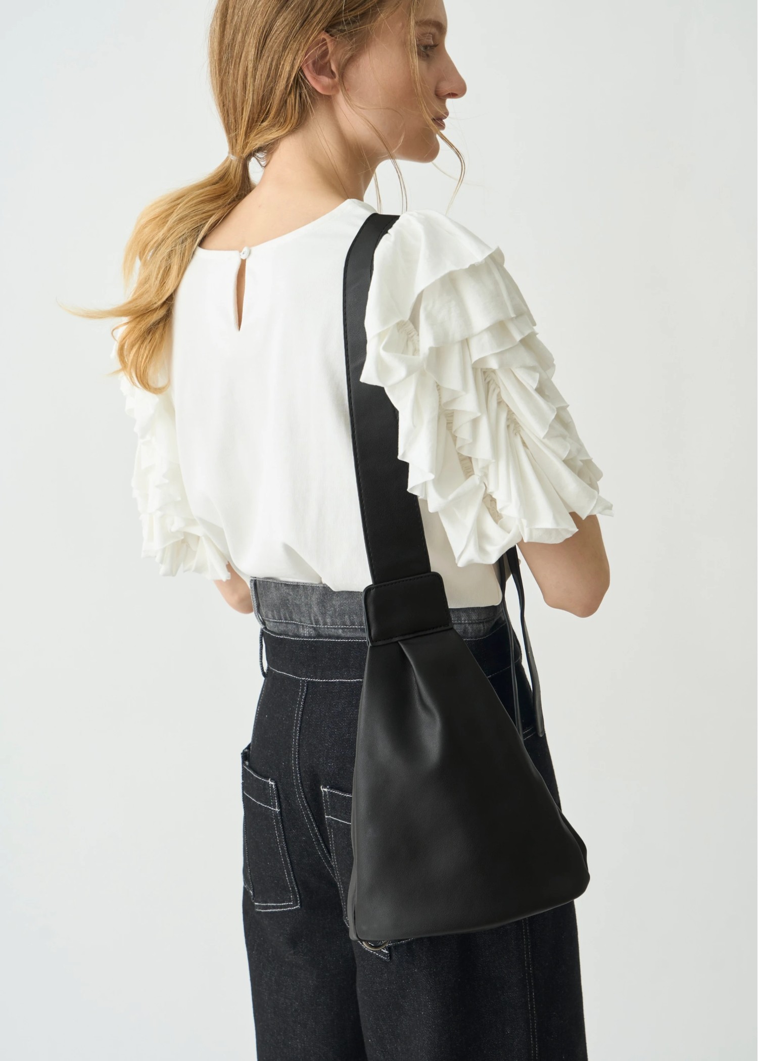 triangle bucket 2way bag