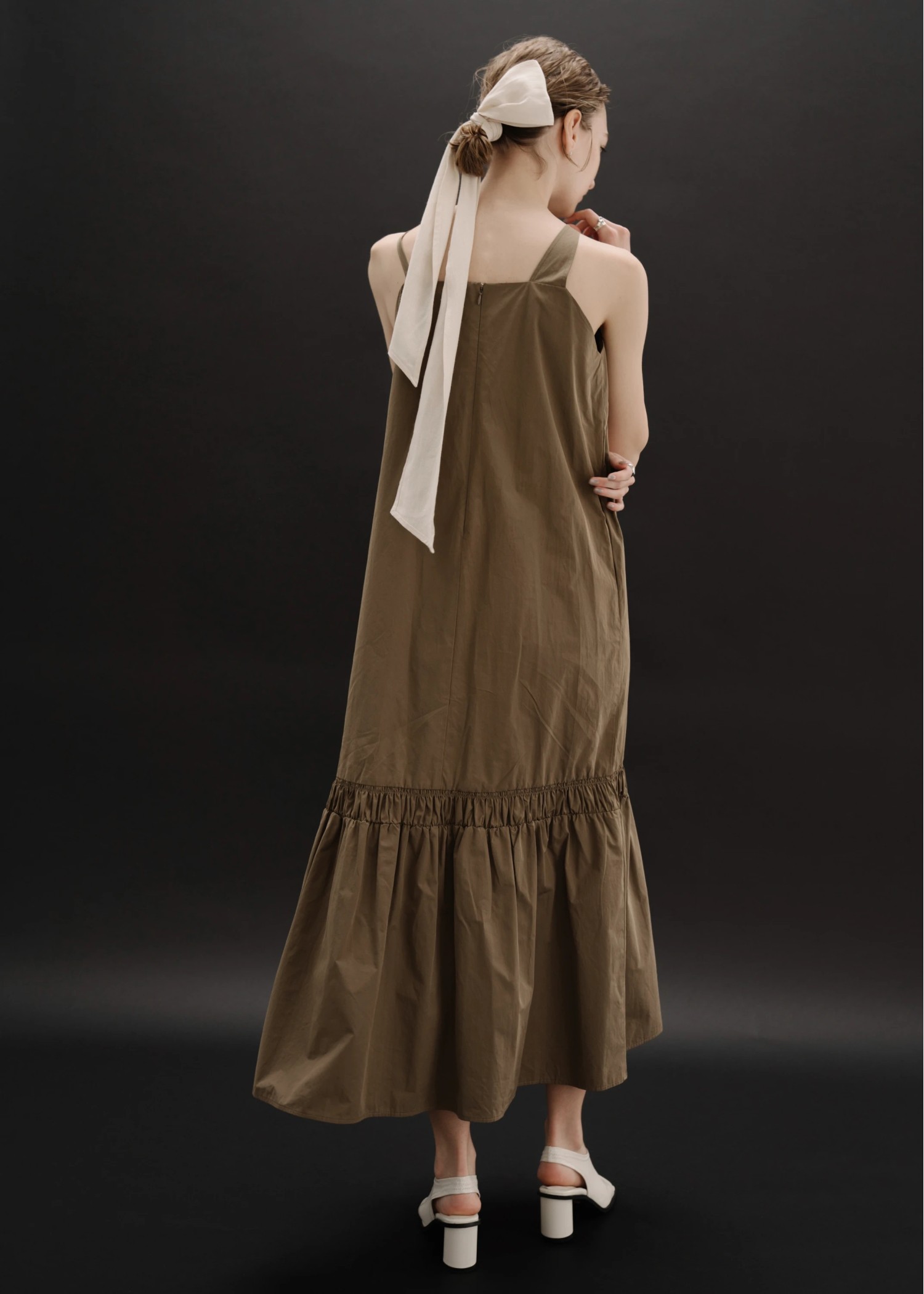 gather multi TOPS × asymmetry camisole mermaid OP SET