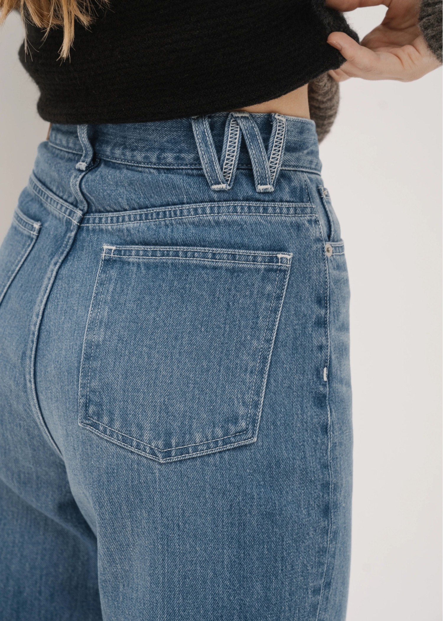 lame paint more high denim PT