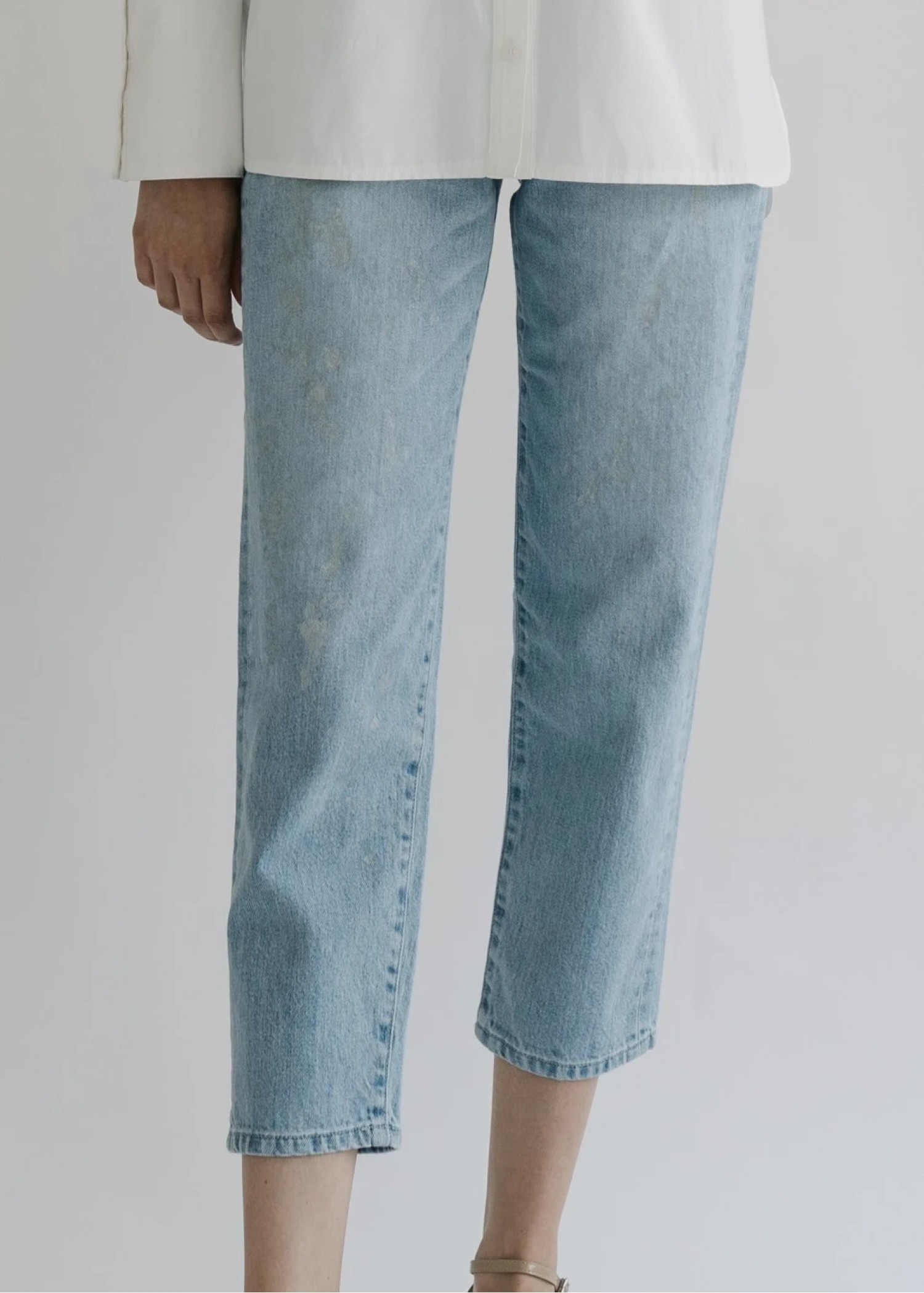 lame paint more high denim PT