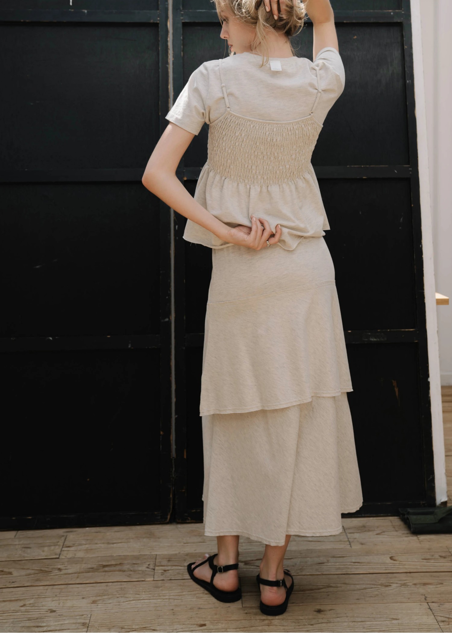 relax cut and sew tiered SK