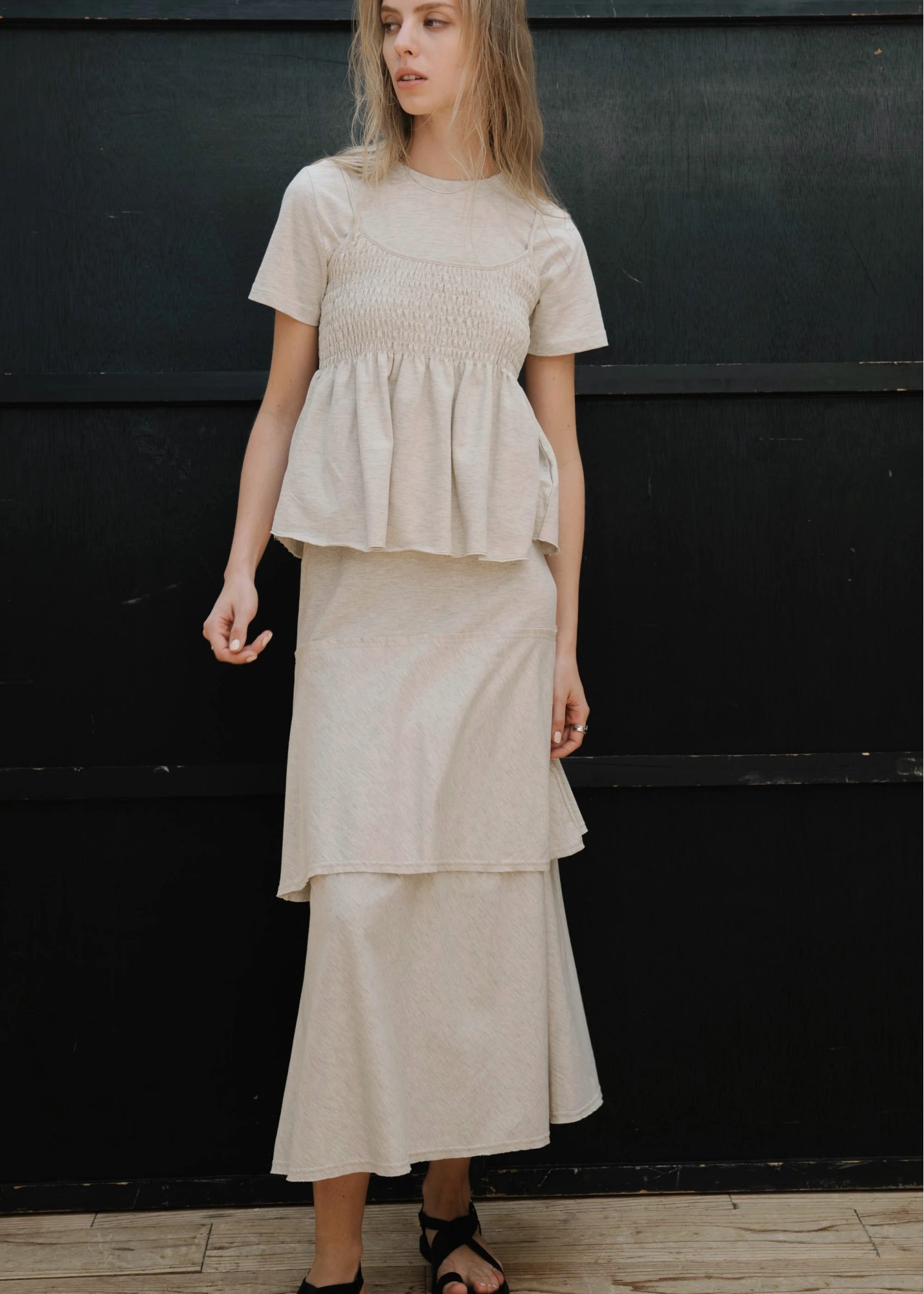 relax cut and sew tiered SK