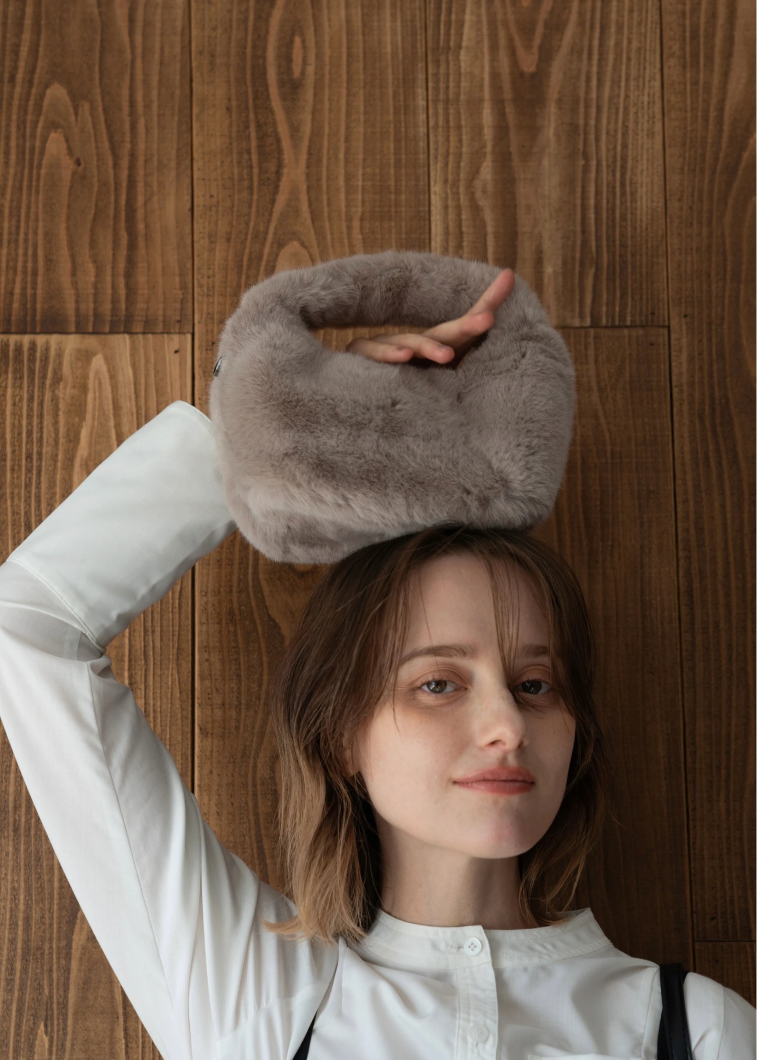 one handle fur bag