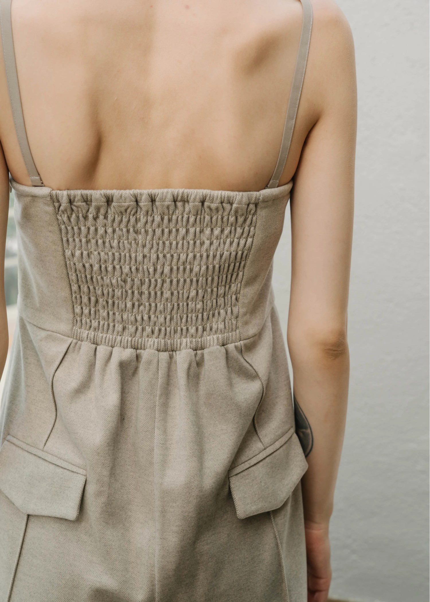 melange wool touch bare all-in-one