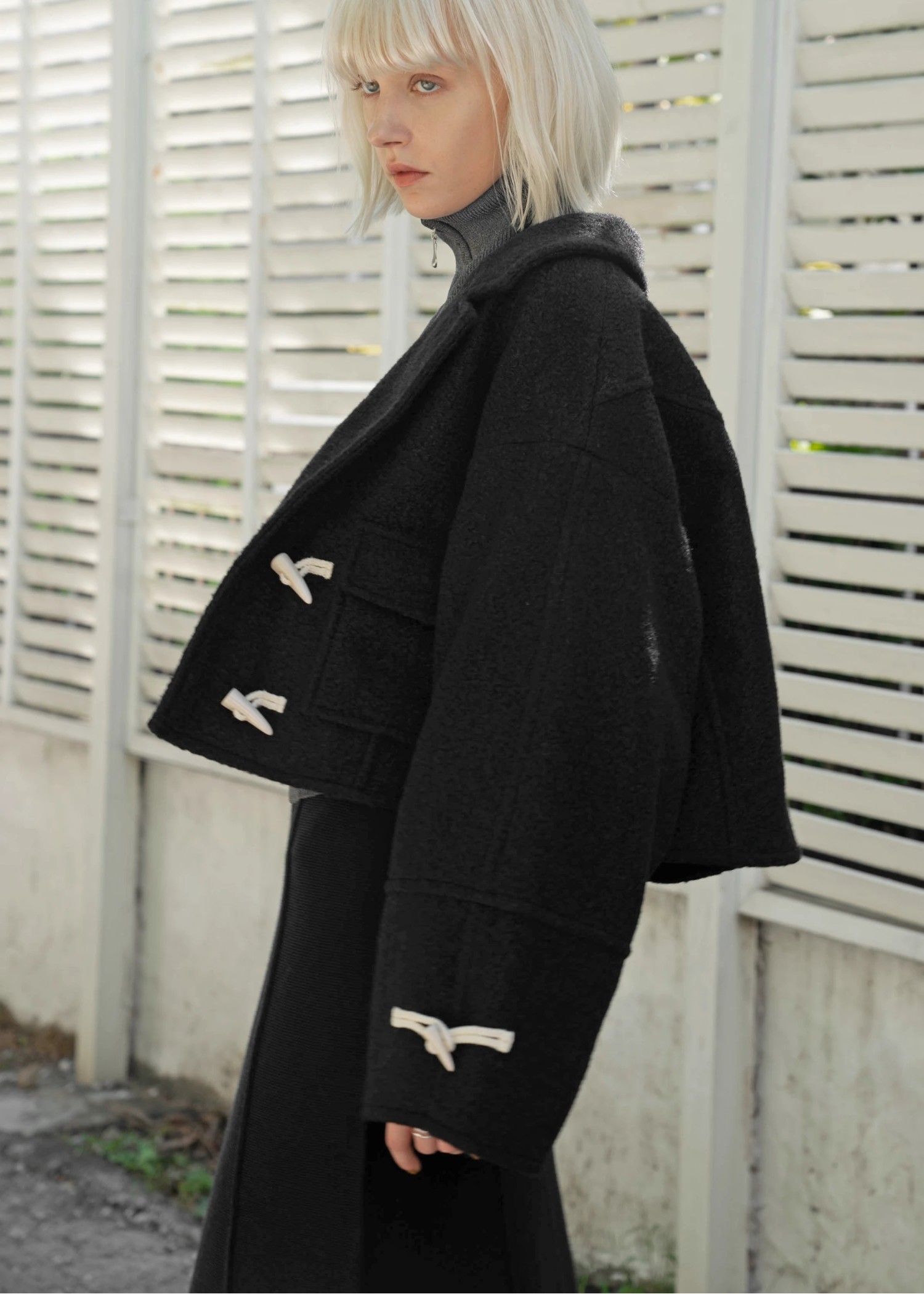 toggle construct sleeve JK/coat
