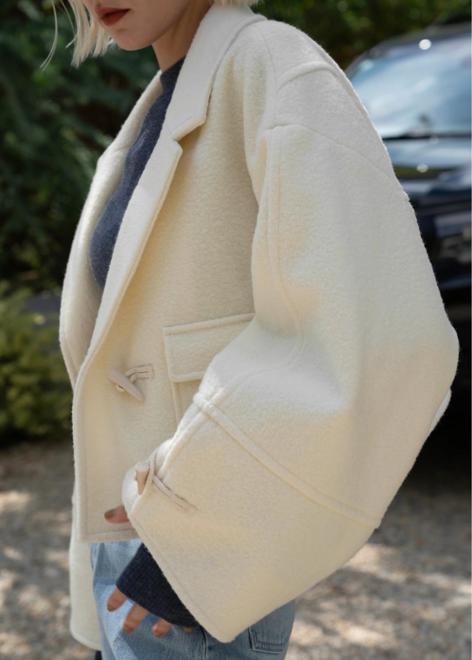 toggle construct sleeve JK/coat