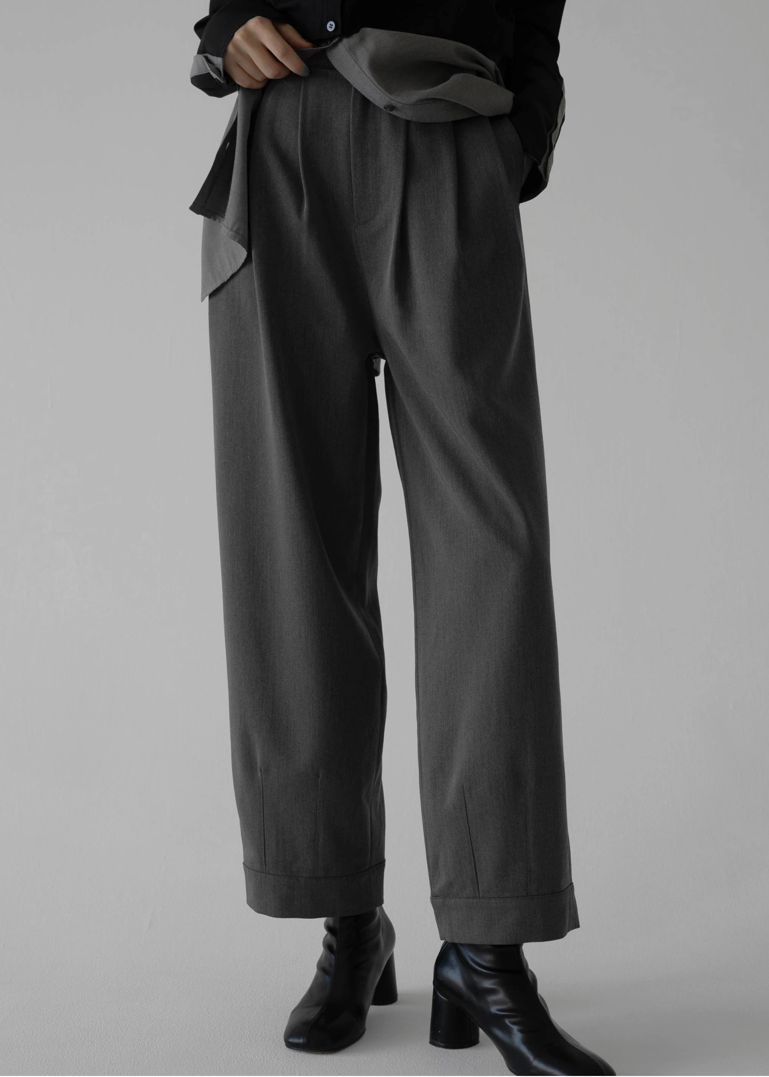 waist tuck asymmetry pocket cocoon PT