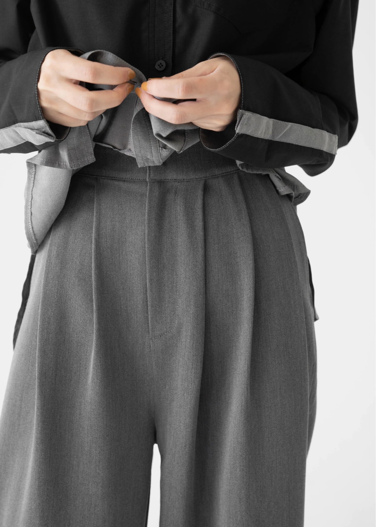 waist tuck asymmetry pocket cocoon PT