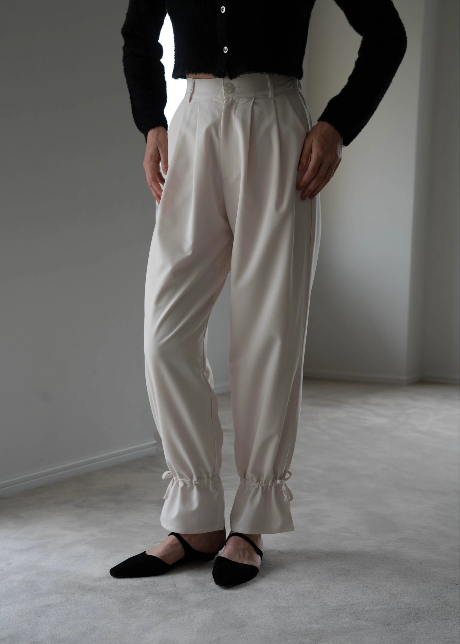 hem drawstring ribbon tuck PT