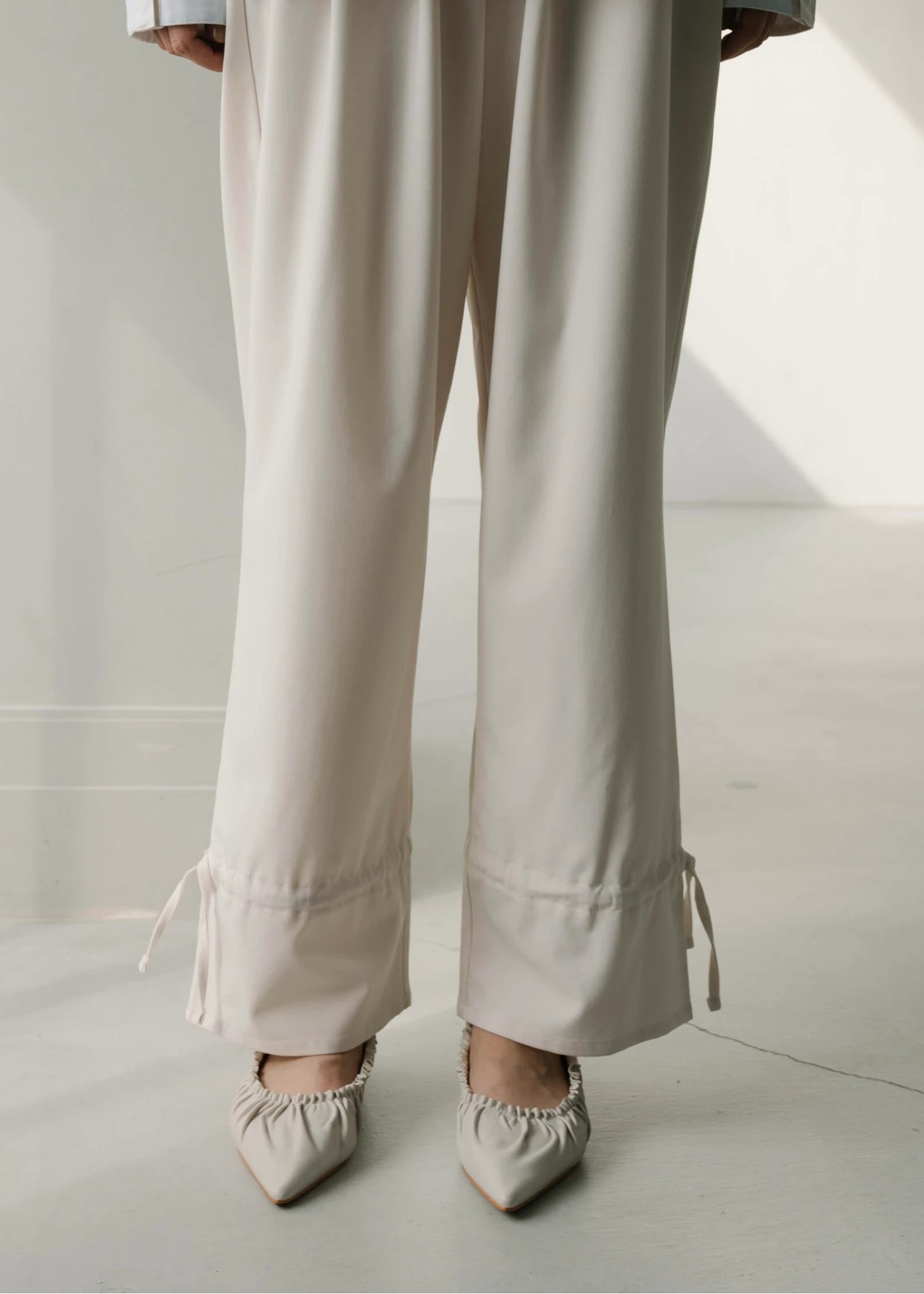 hem drawstring ribbon tuck PT