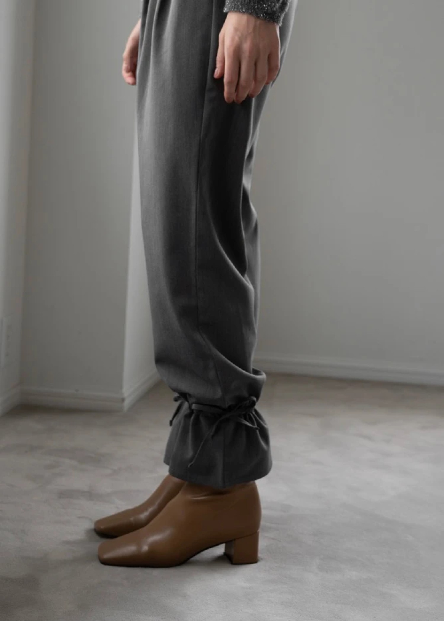 hem drawstring ribbon tuck PT