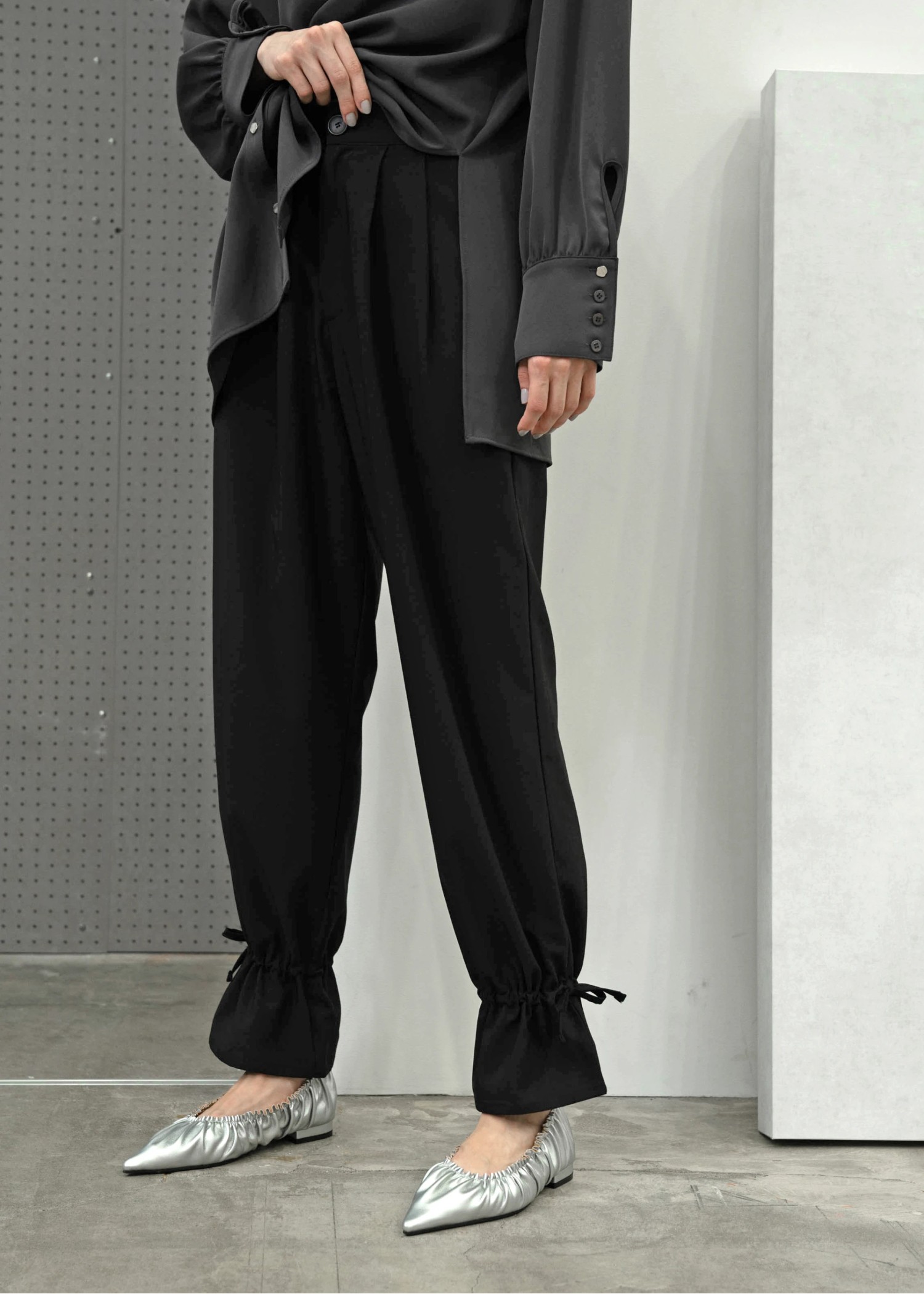 hem drawstring ribbon tuck PT