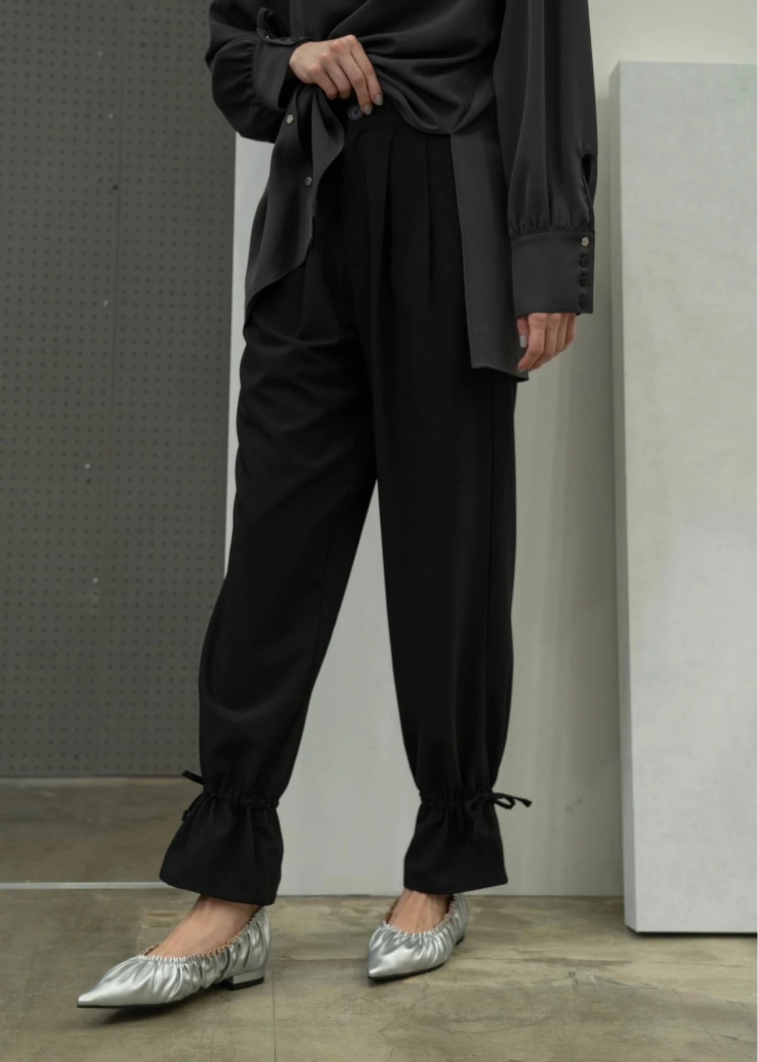 hem drawstring ribbon tuck PT