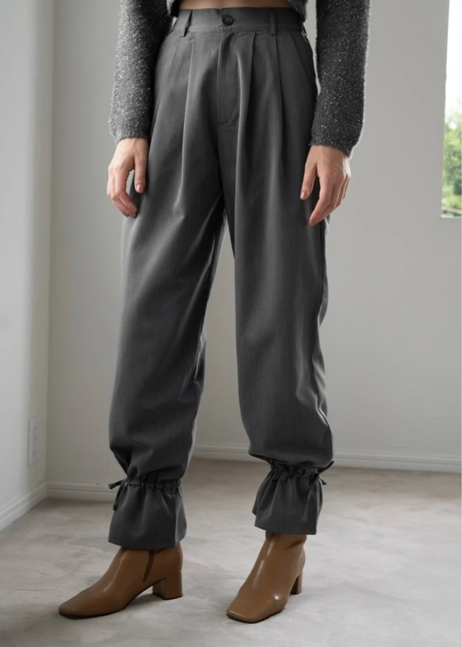 hem drawstring ribbon tuck PT