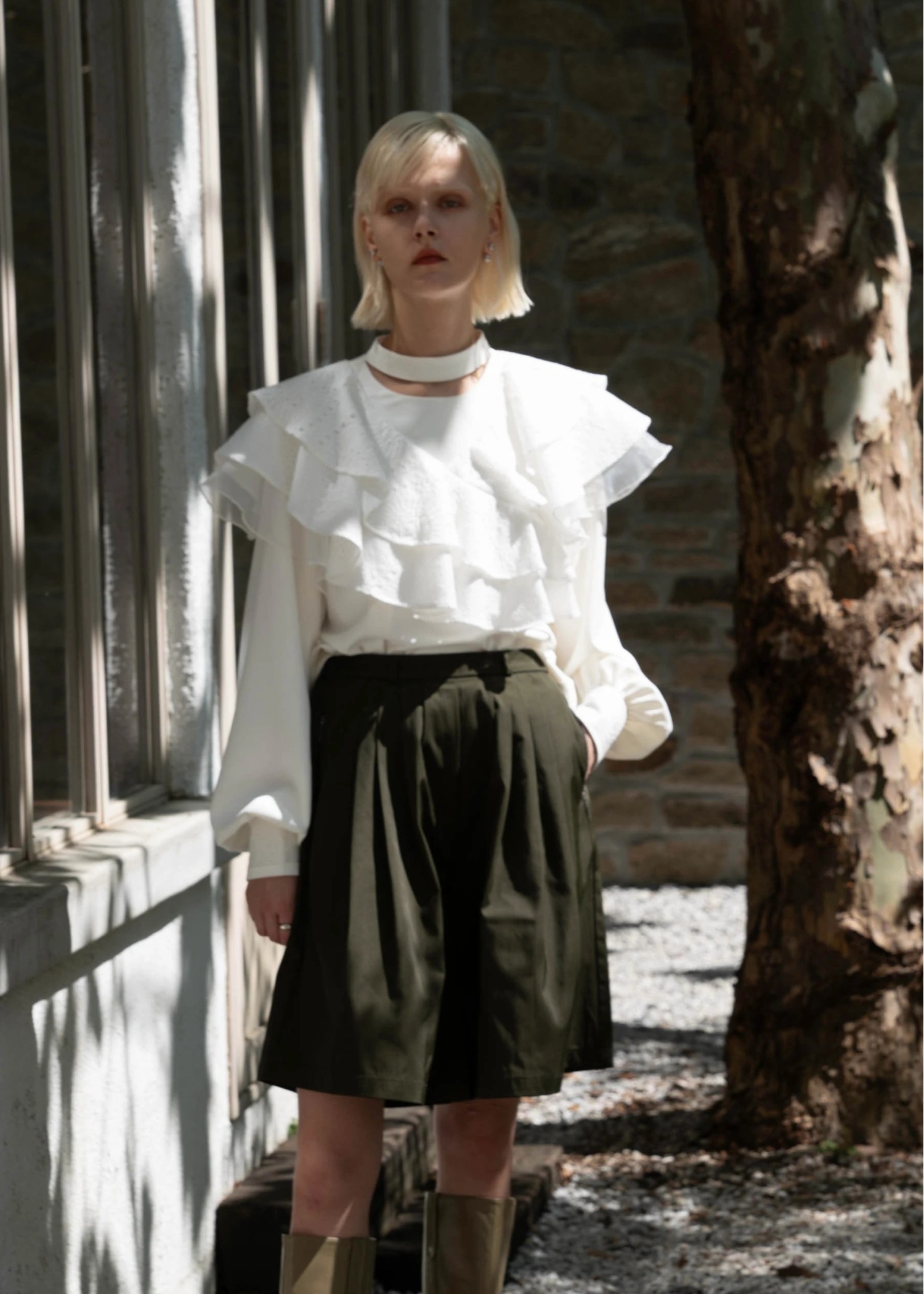 lavish volume tuck culotte PT