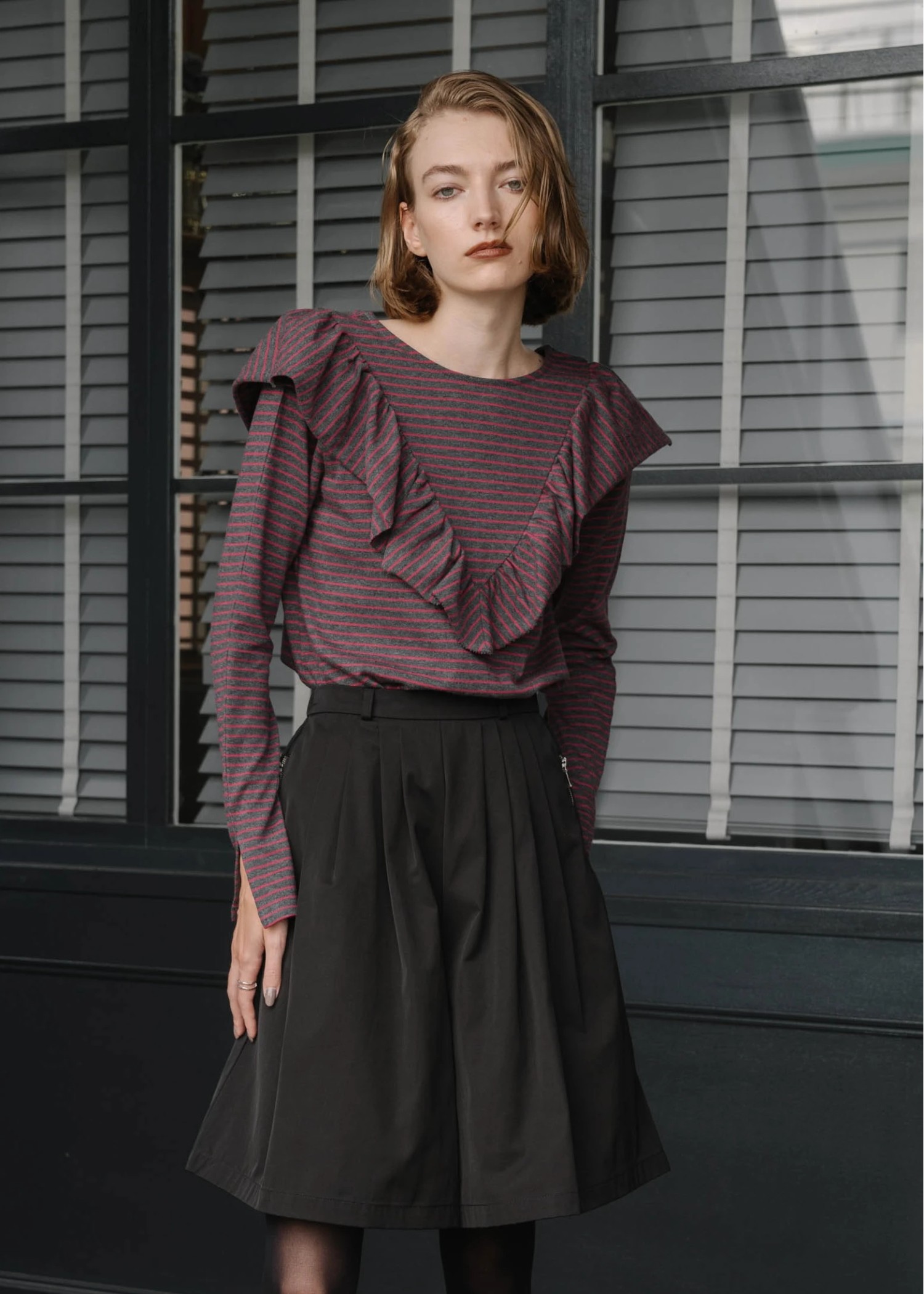 lavish volume tuck culotte PT