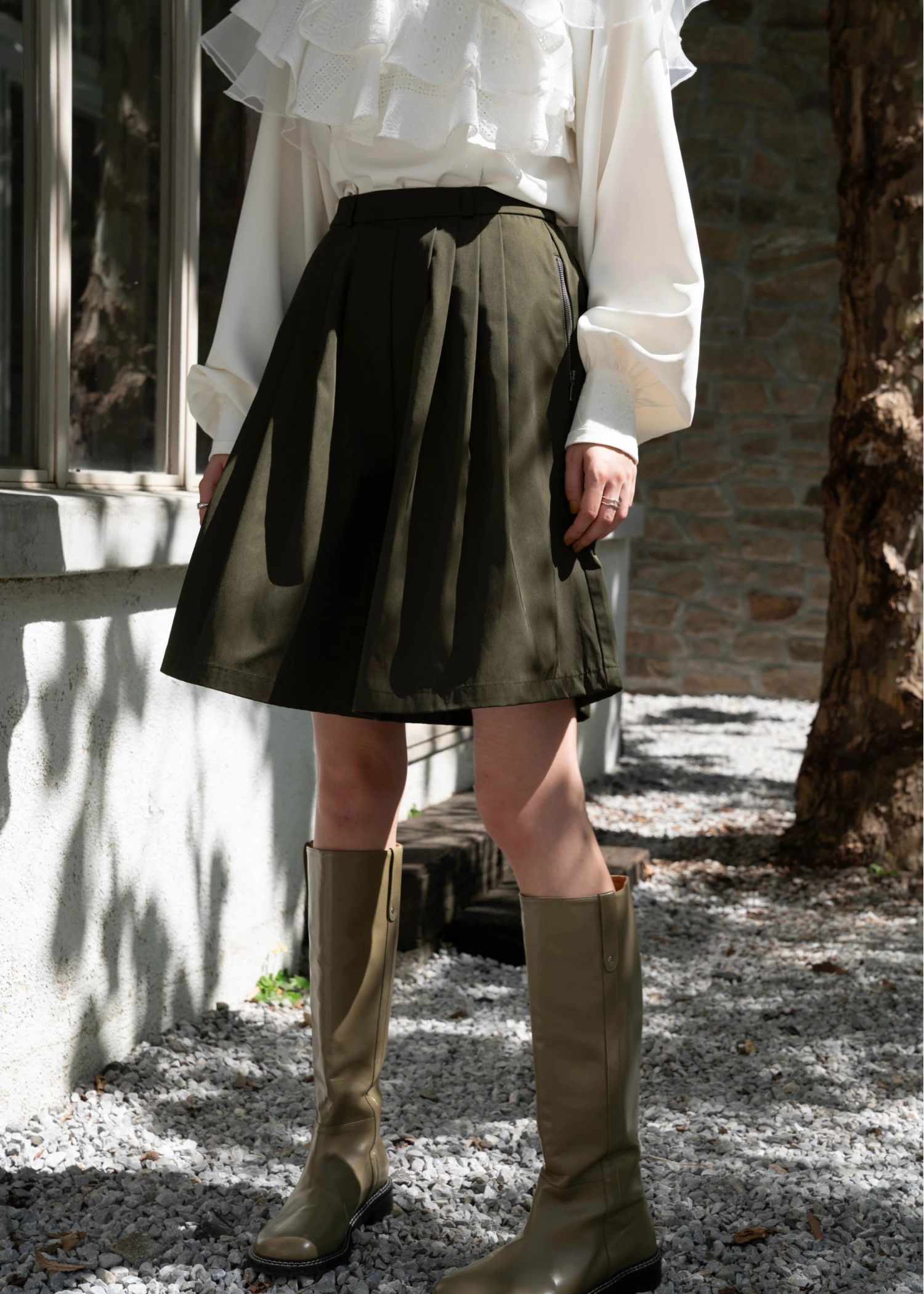 lavish volume tuck culotte PT