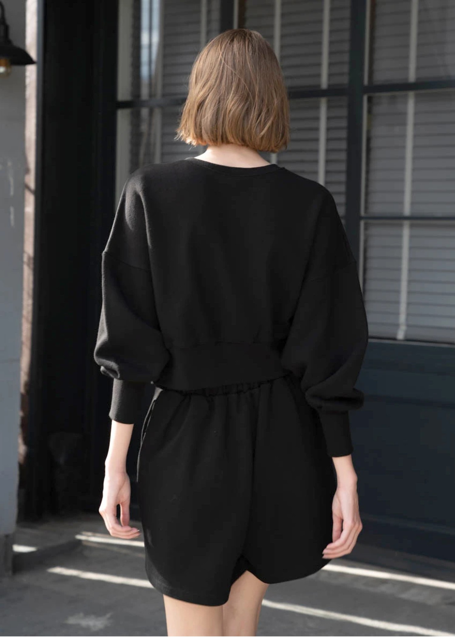 front tuck relax sweat short PT