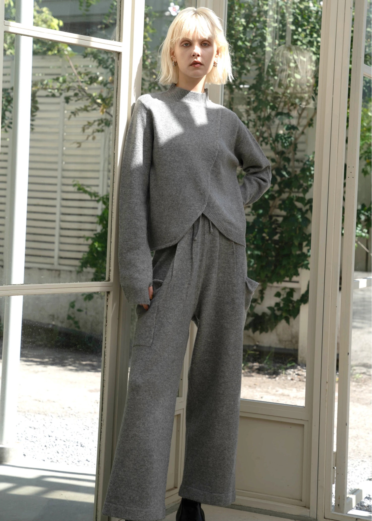 side pocket comfortable knit PT