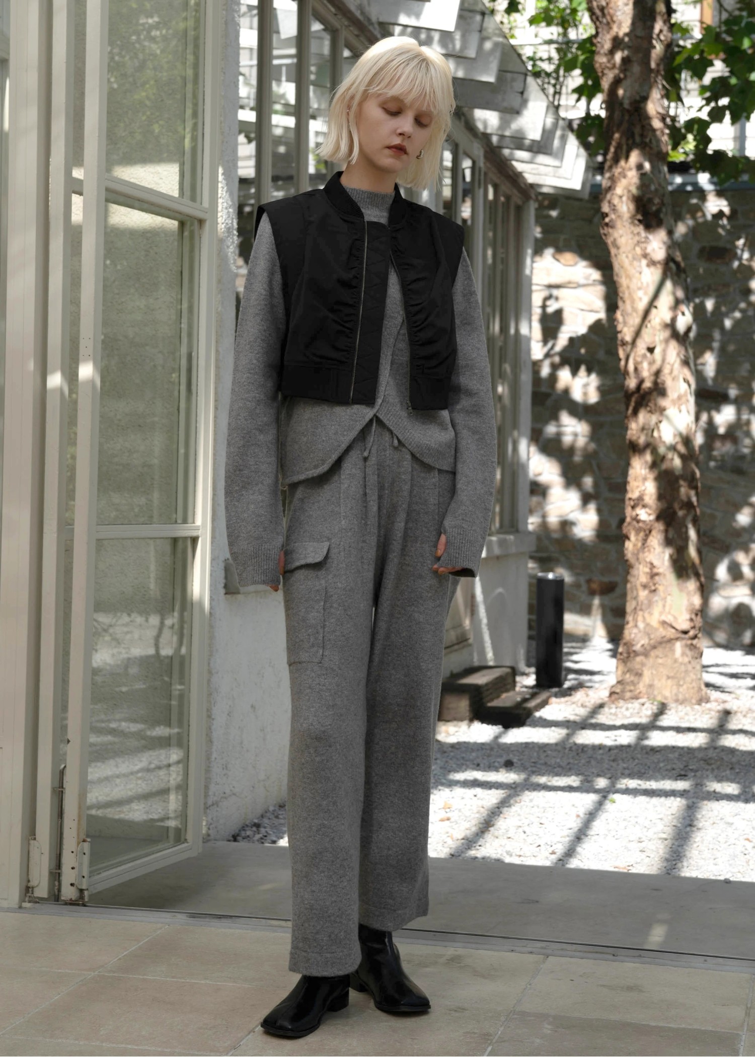 side pocket comfortable knit PT