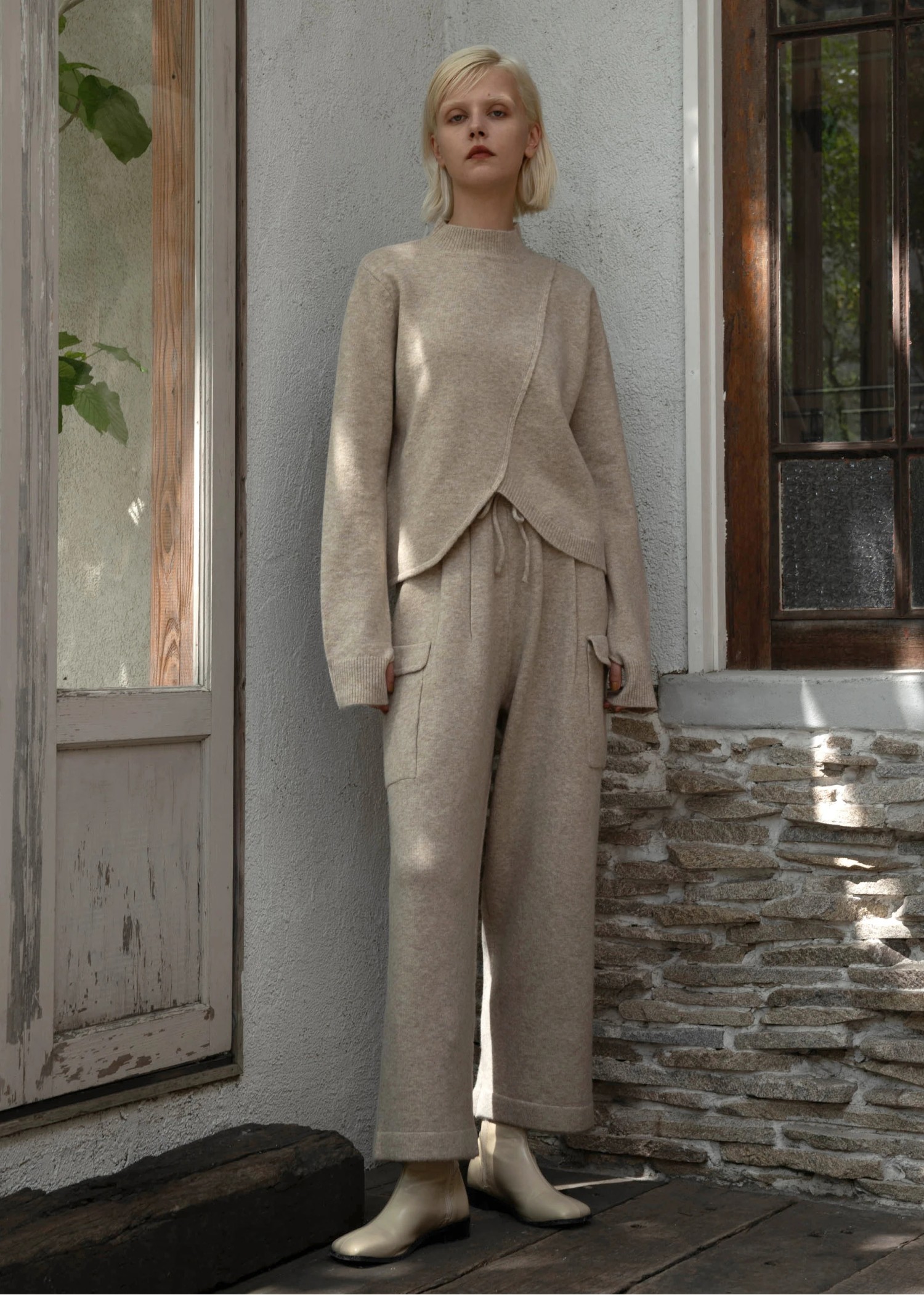 side pocket comfortable knit PT