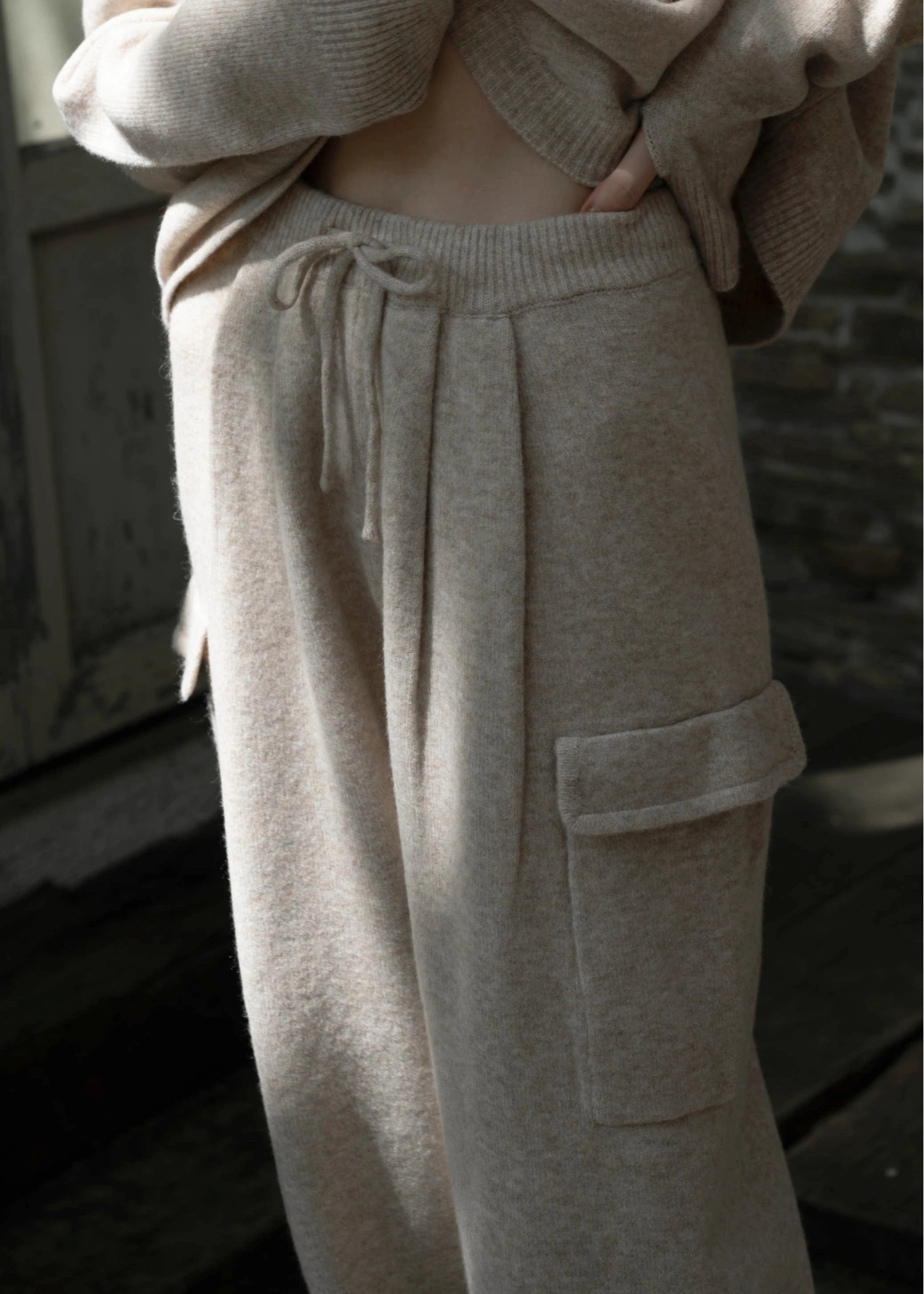 side pocket comfortable knit PT