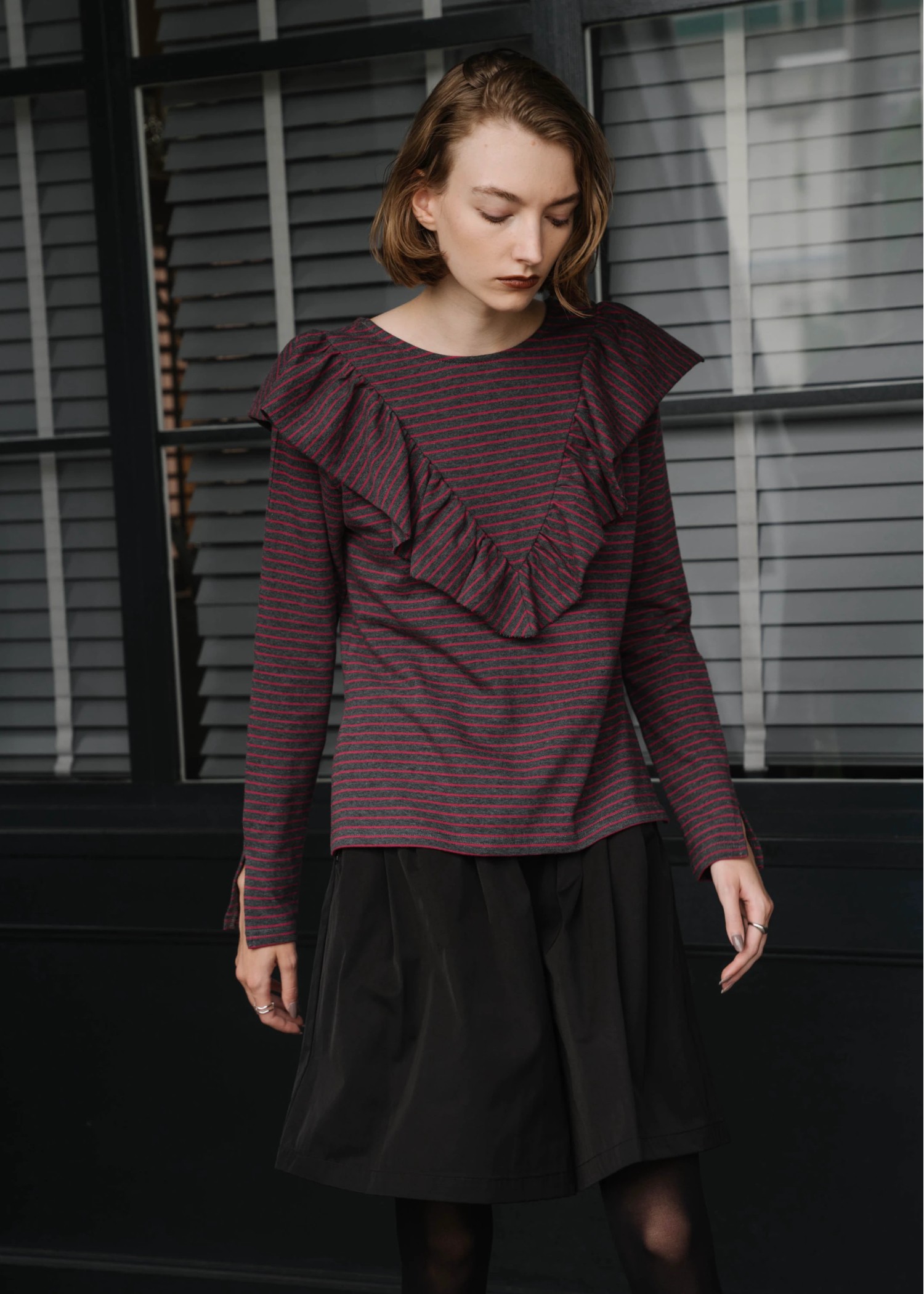 frill border cut and sew tops