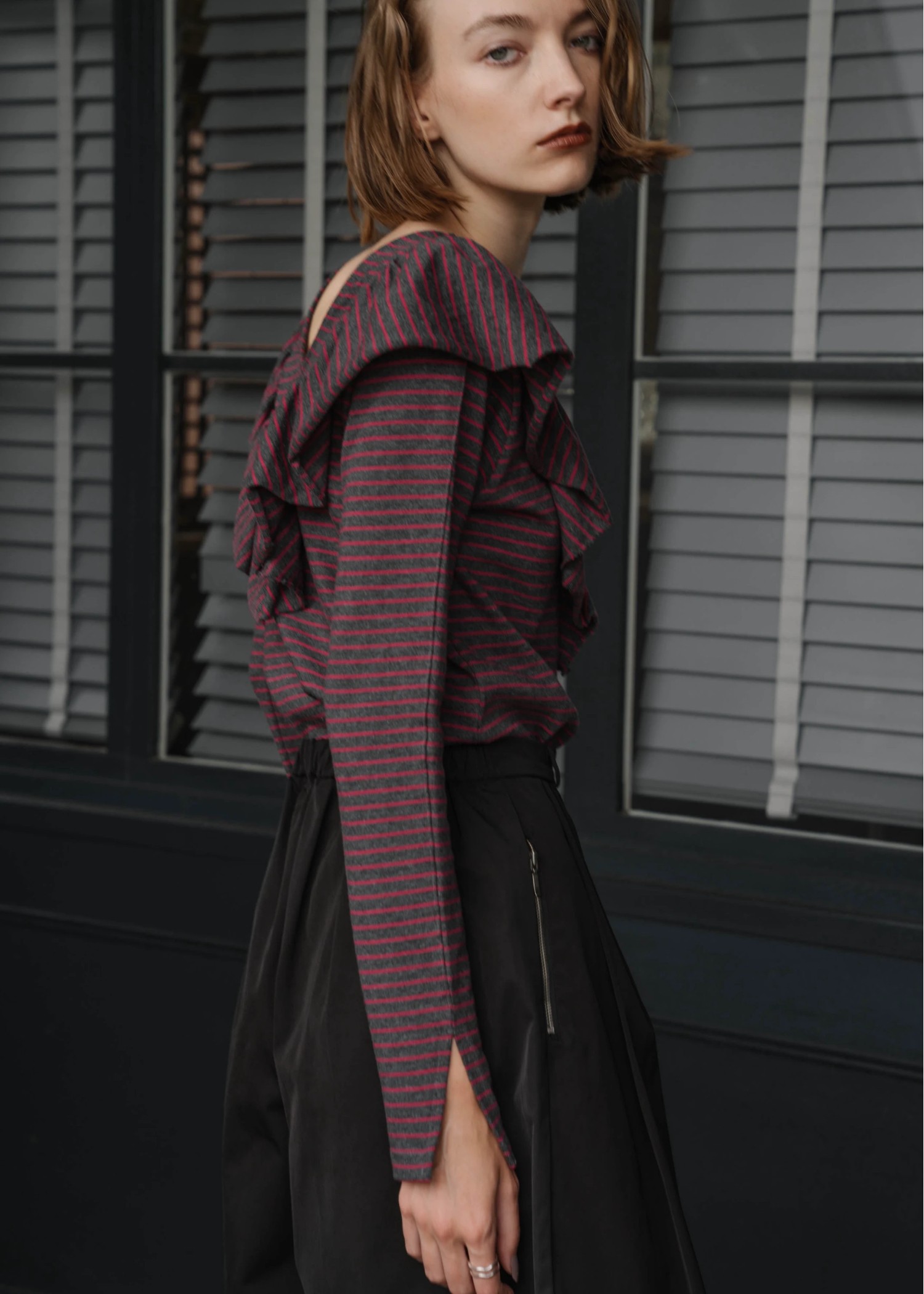 frill border cut and sew tops