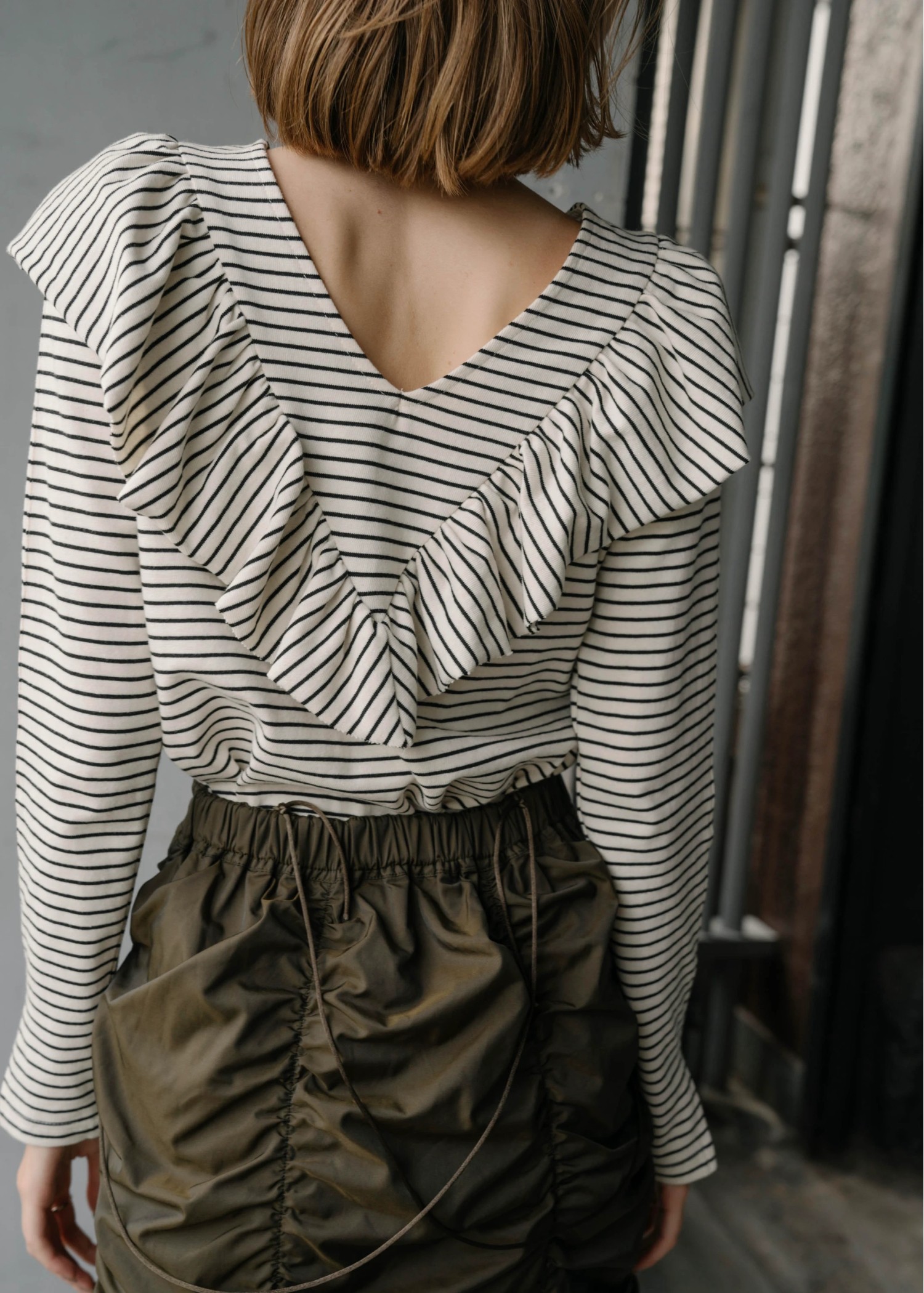 frill border cut and sew tops