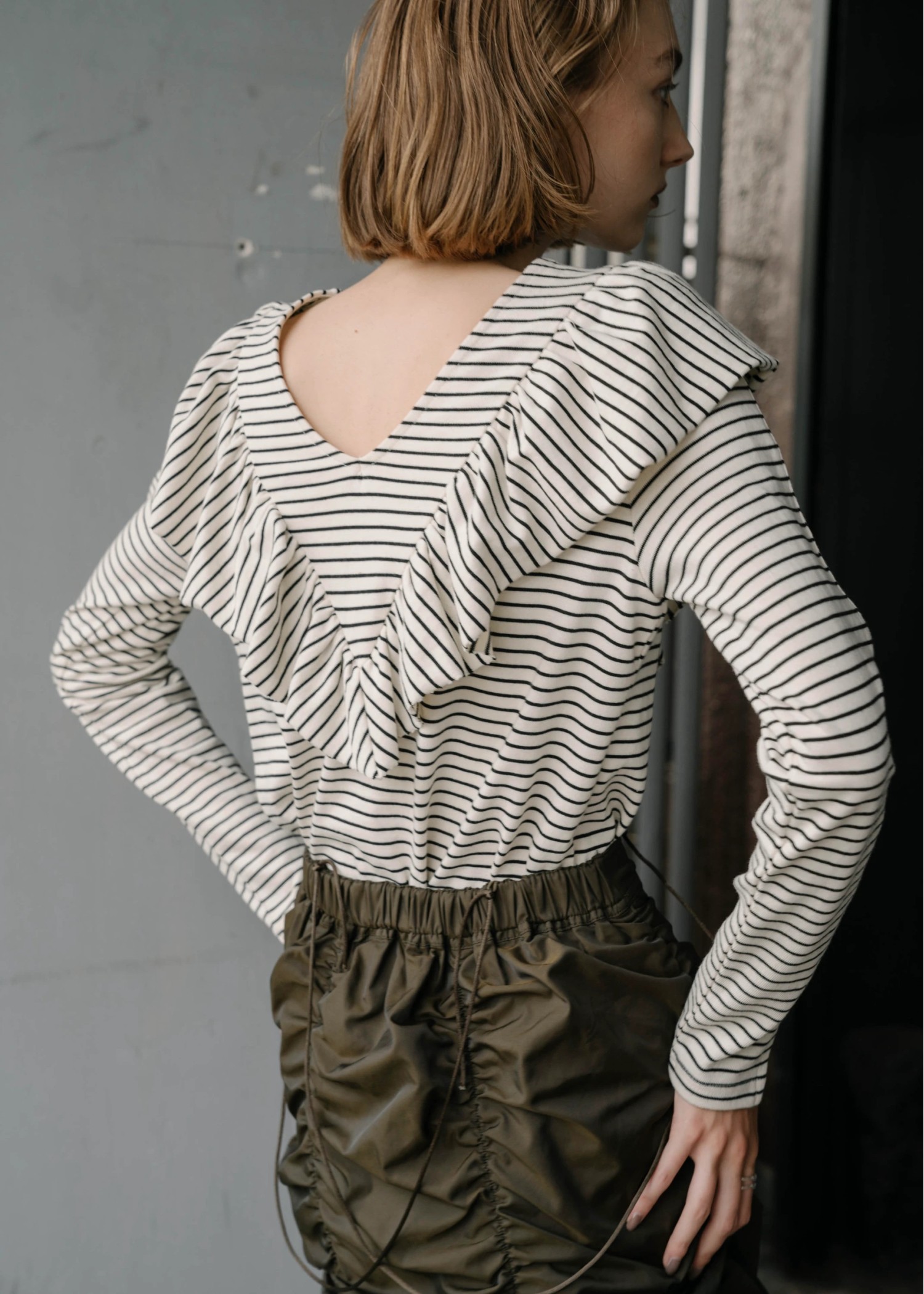 frill border cut and sew tops