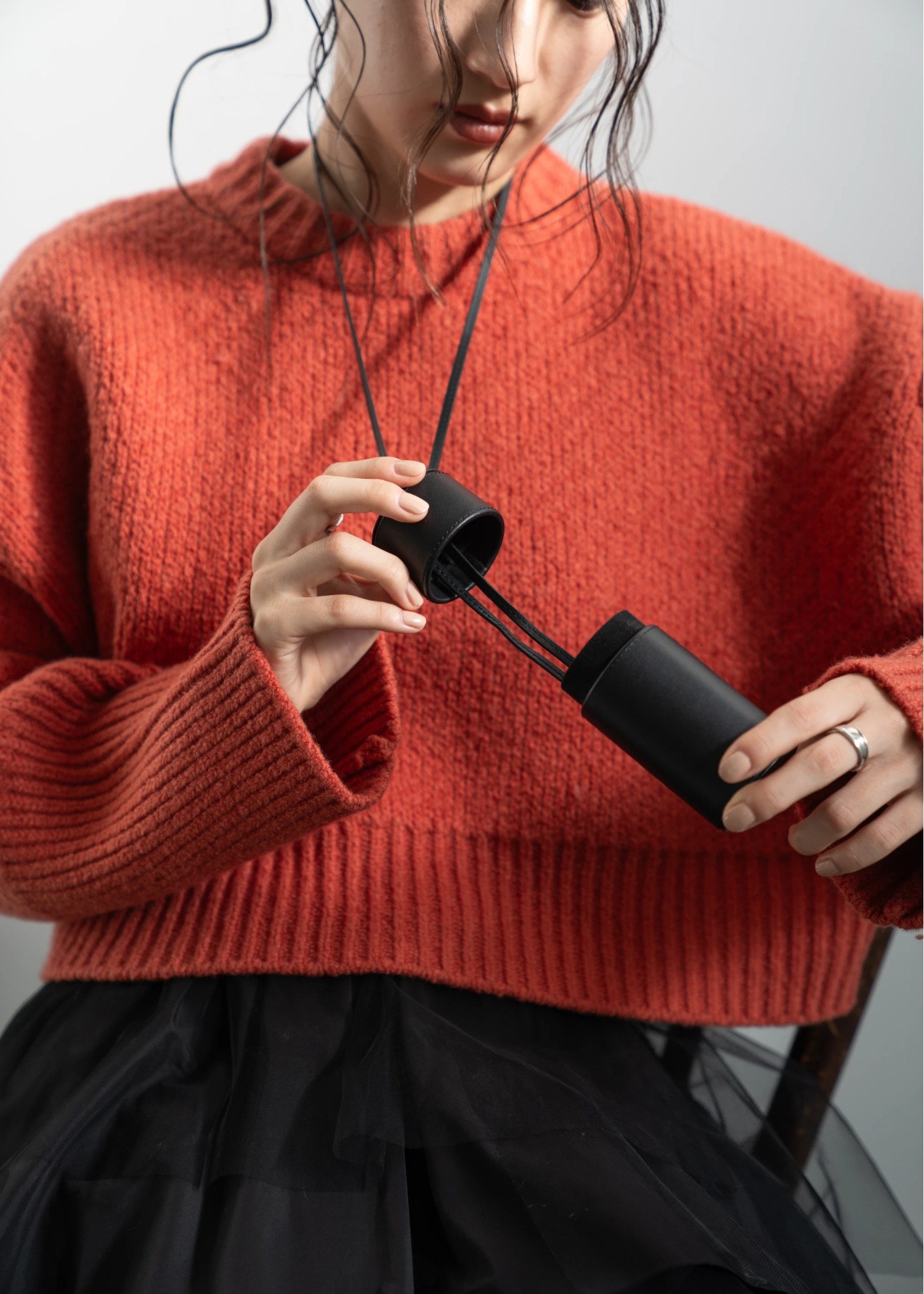 real leather lip shoulder case