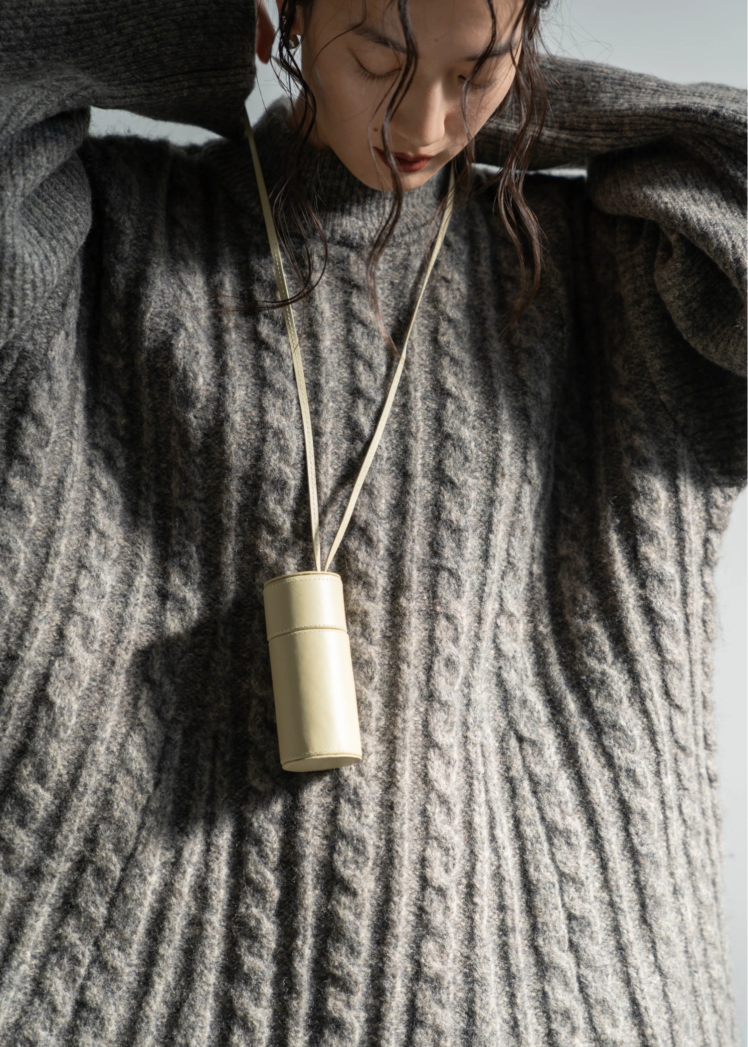 real leather lip shoulder case