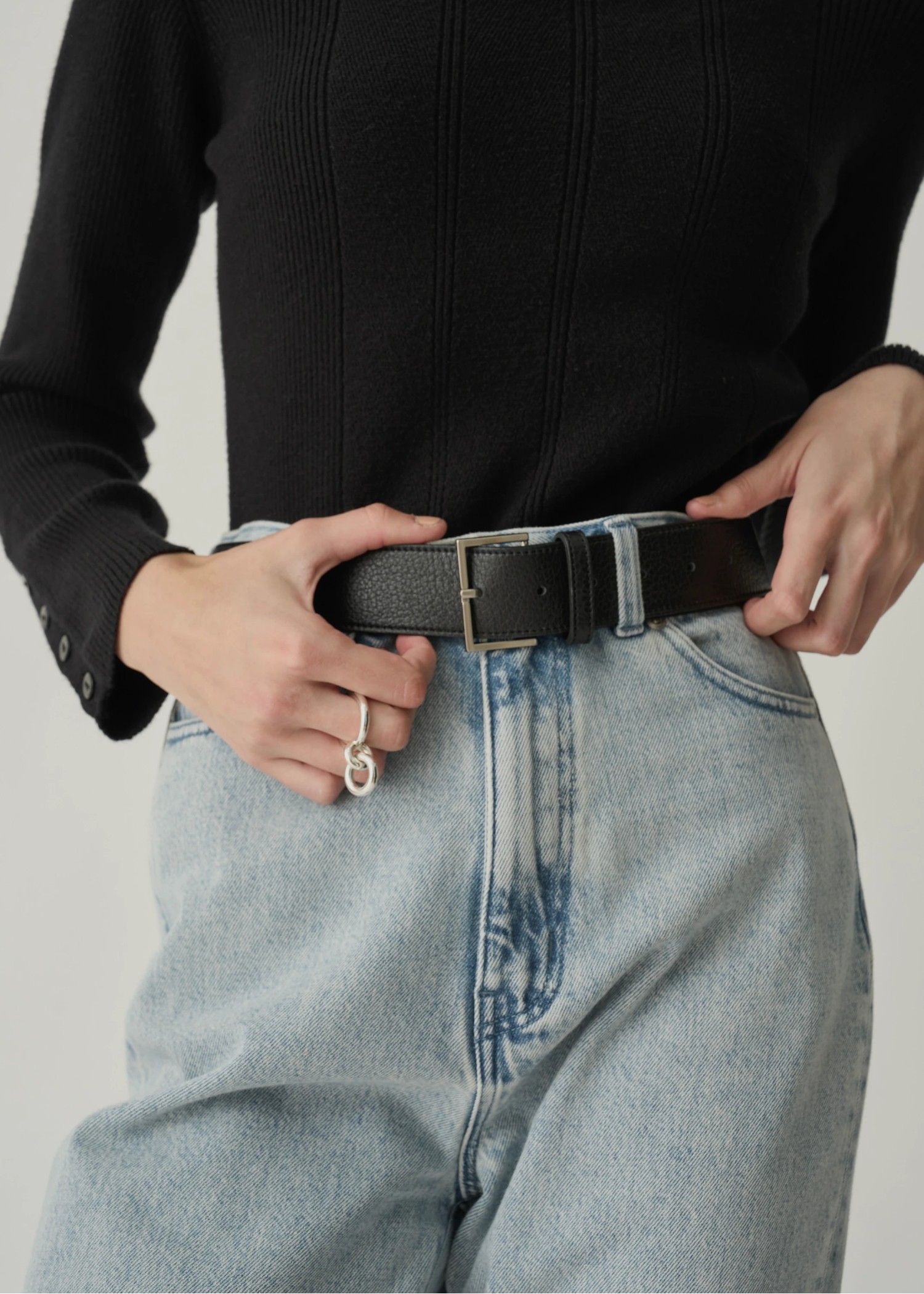 square buckle belt