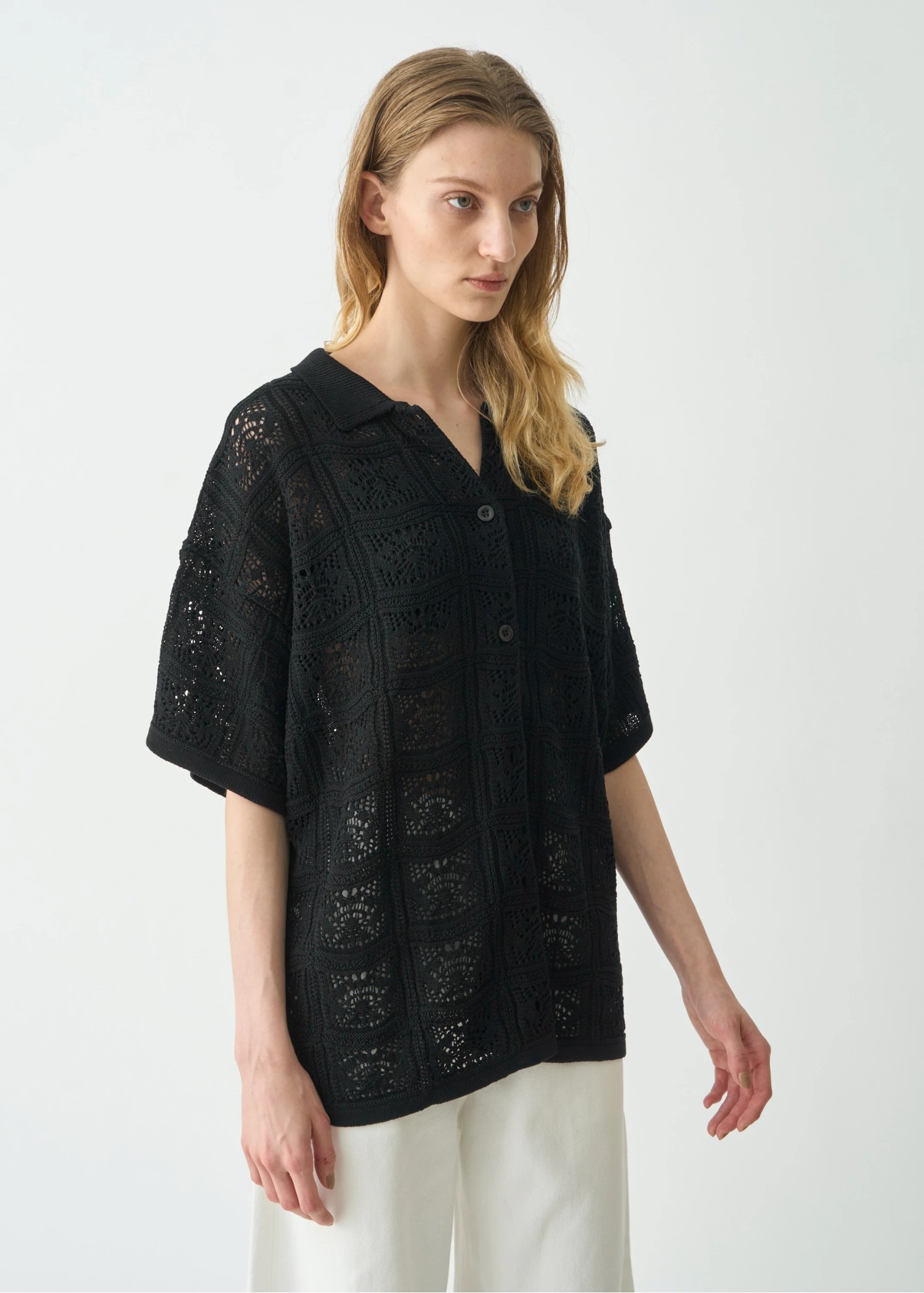 crochet shirt design half sleeve knit