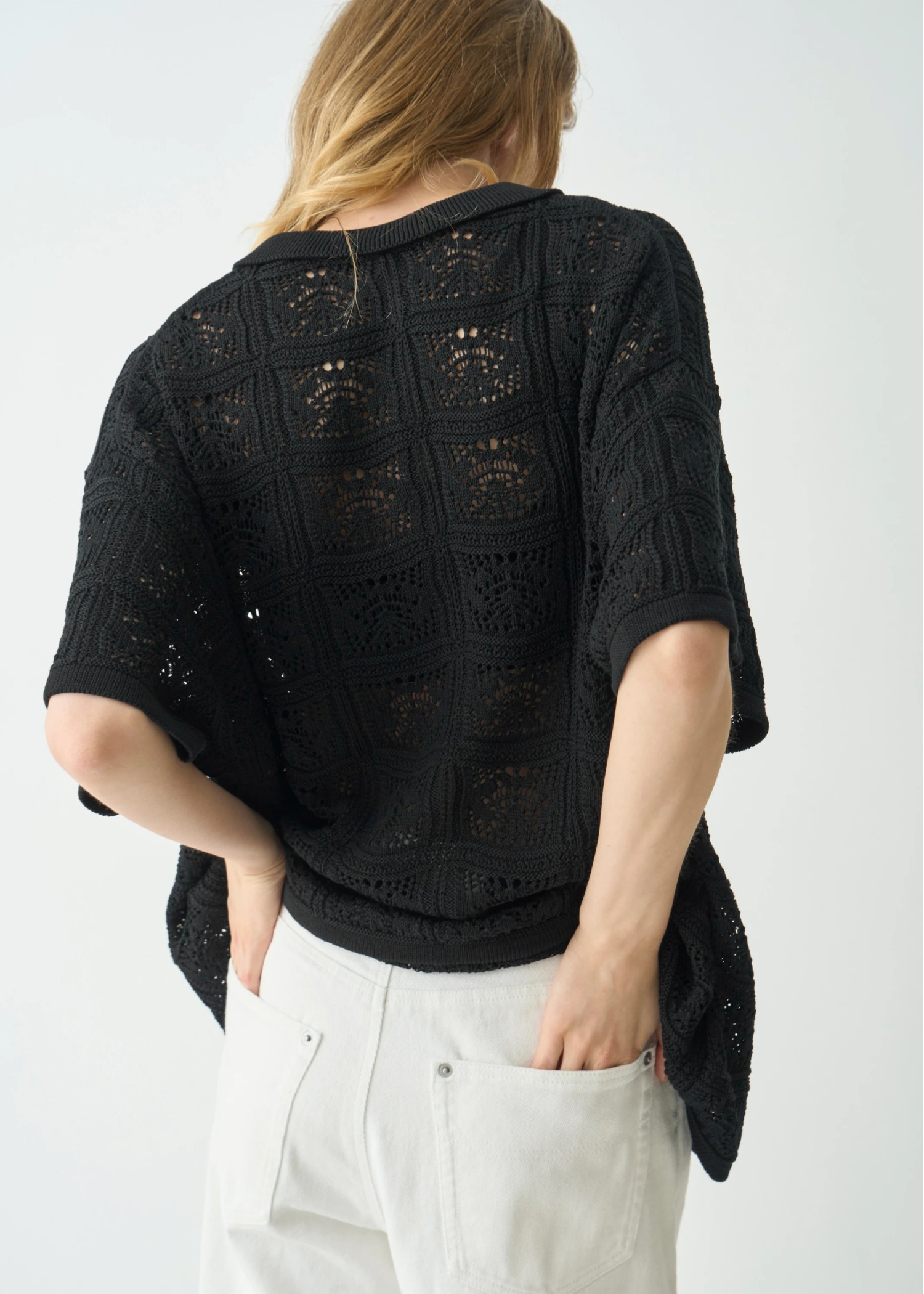 crochet shirt design half sleeve knit