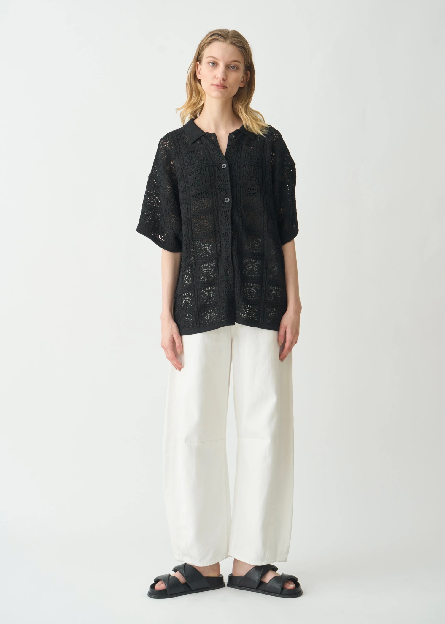 crochet shirt design half sleeve knit