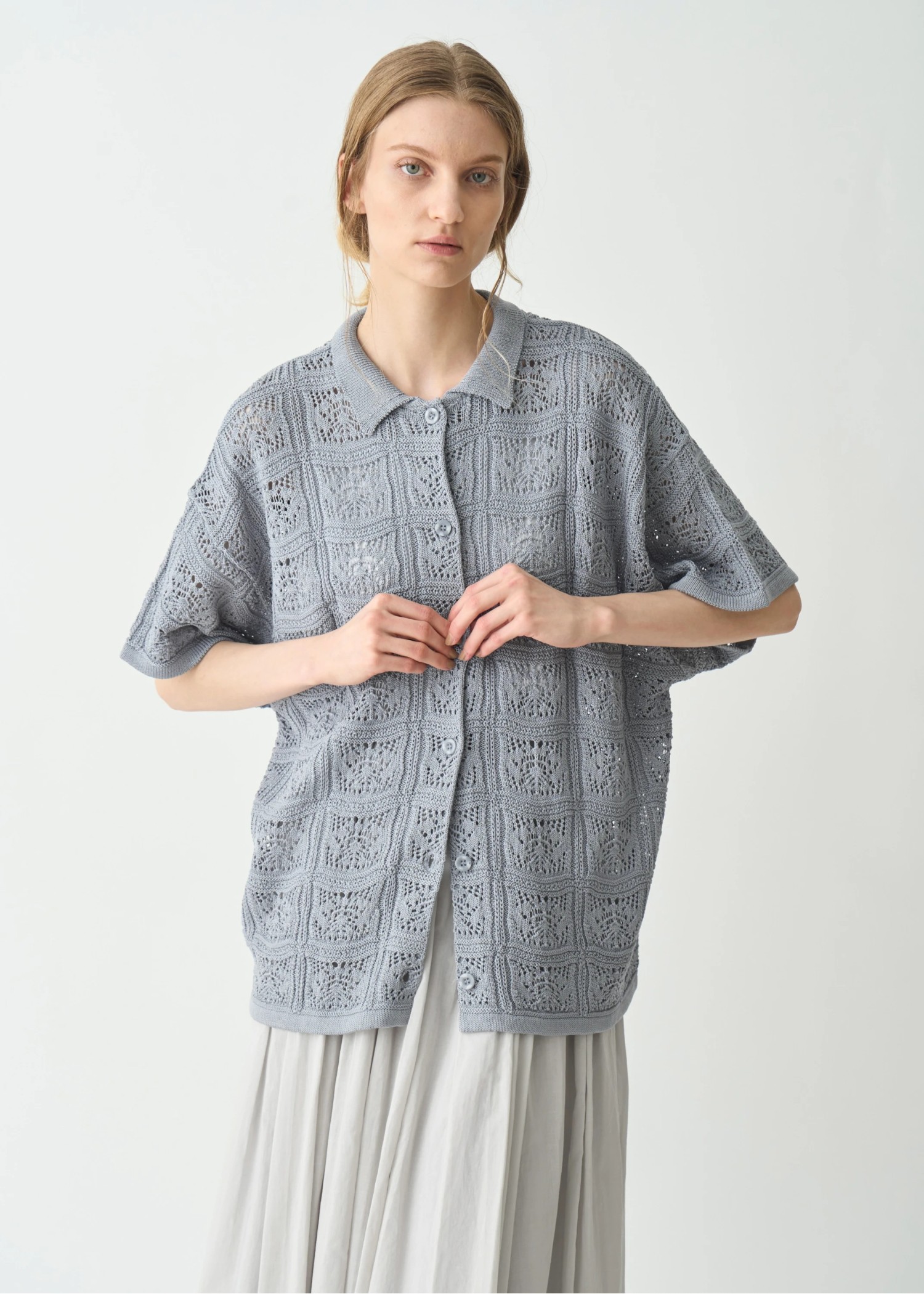 crochet shirt design half sleeve knit