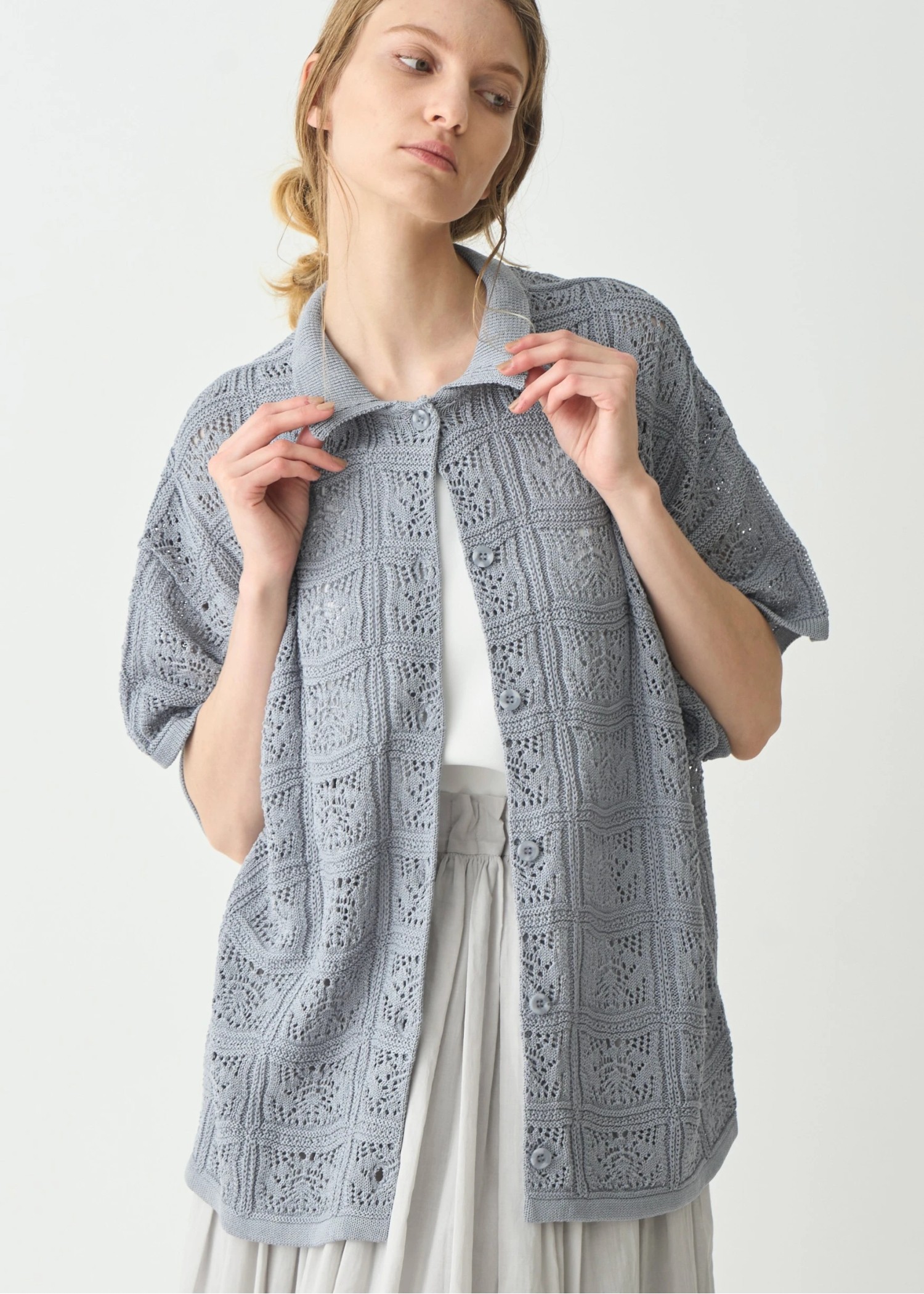 crochet shirt design half sleeve knit