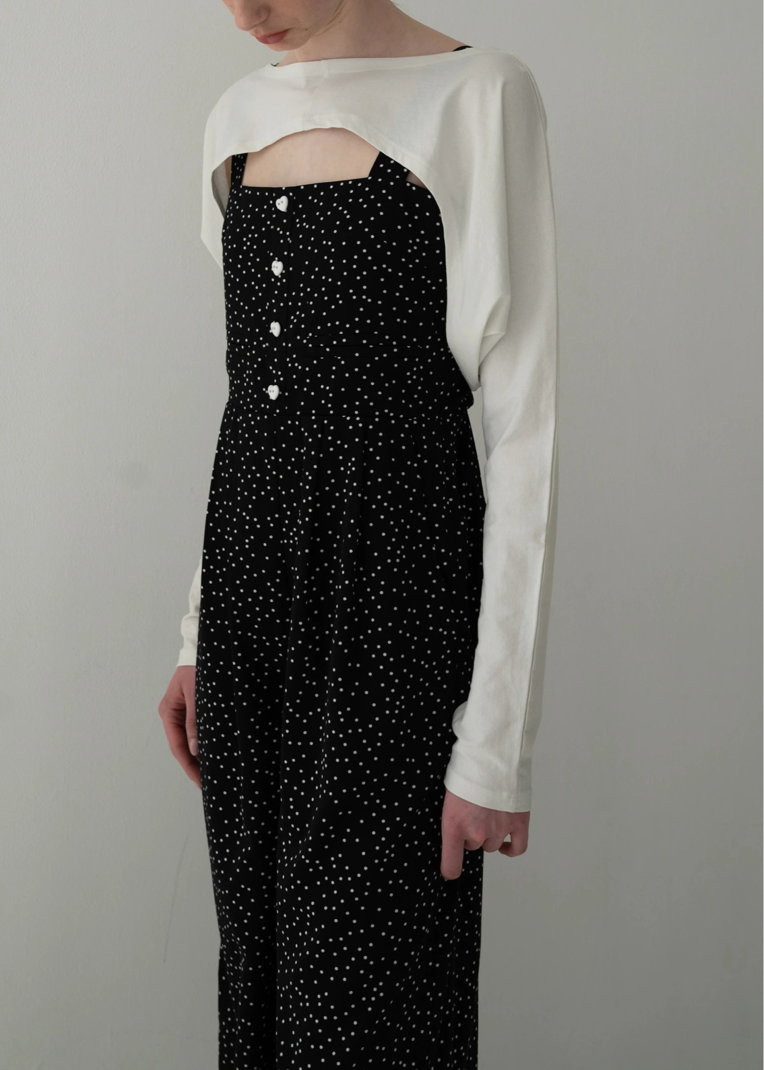 random dot heart button all-in-one