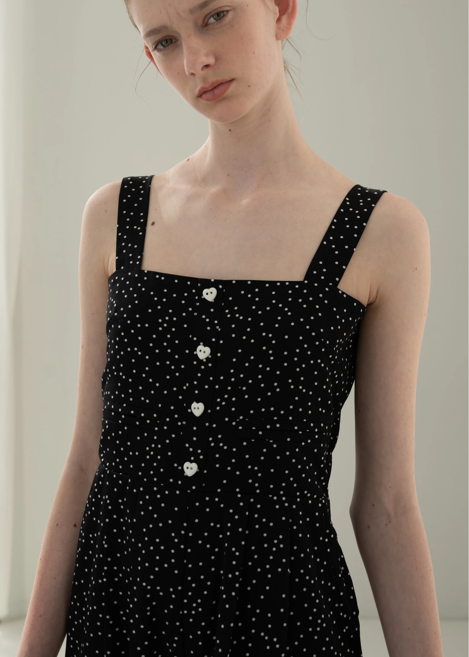 random dot heart button all-in-one