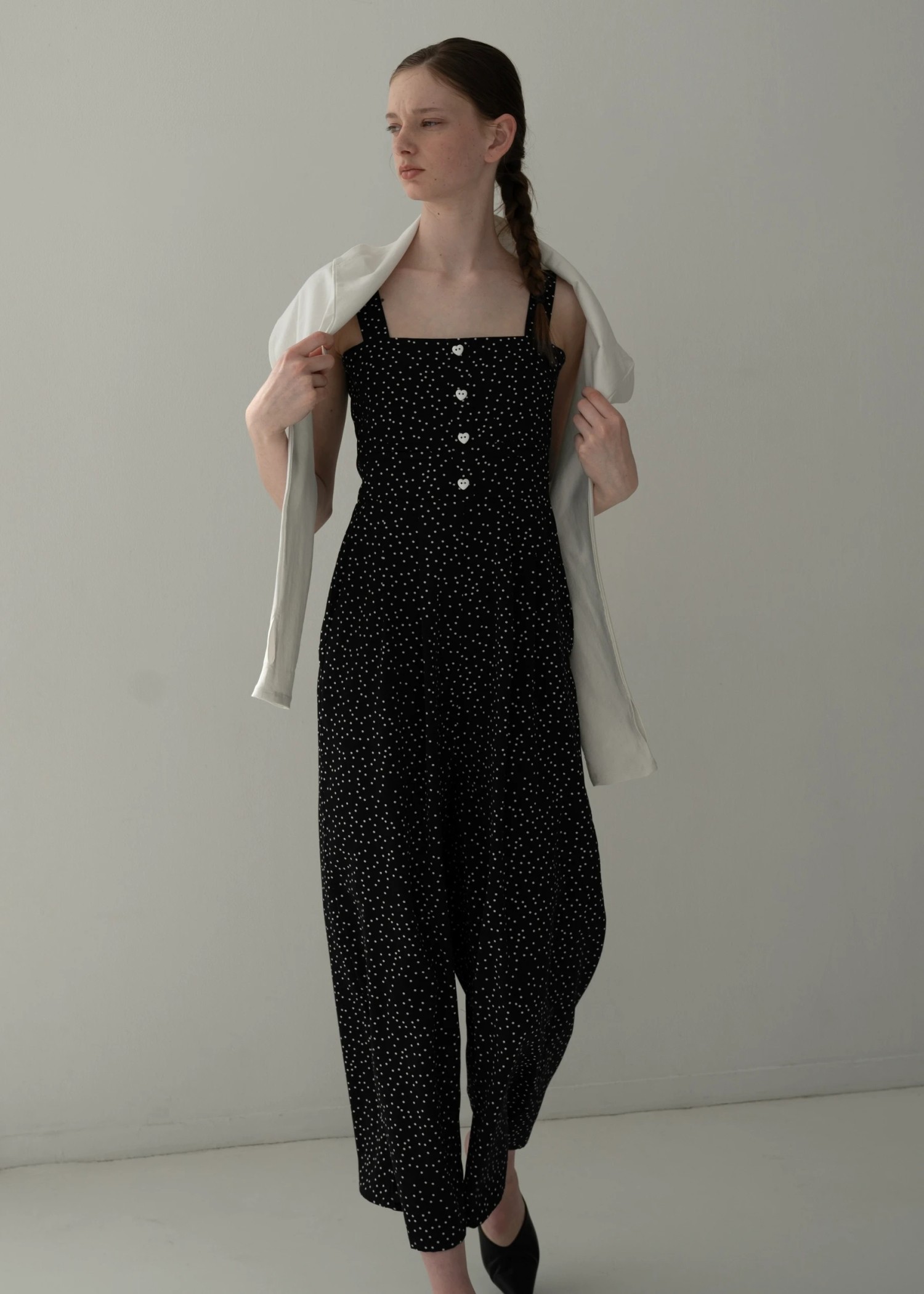 random dot heart button all-in-one