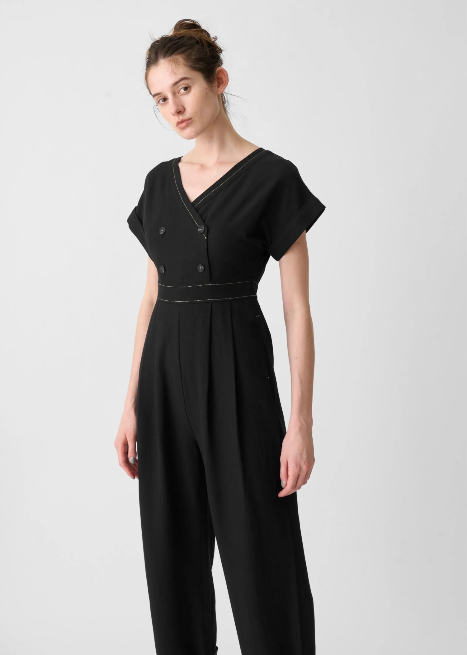 rollup linen kaftan all-in-one